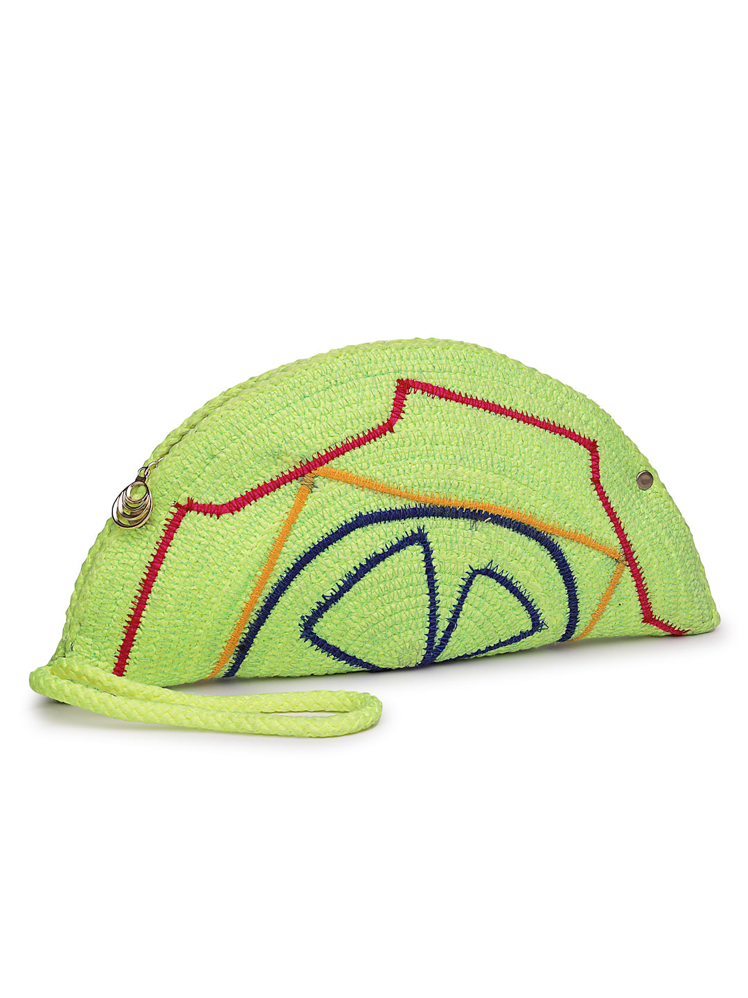 Ensac Designer Half-Moon Clutch for Ladies | Unique Beaded Clutch for Styling Bold Looks