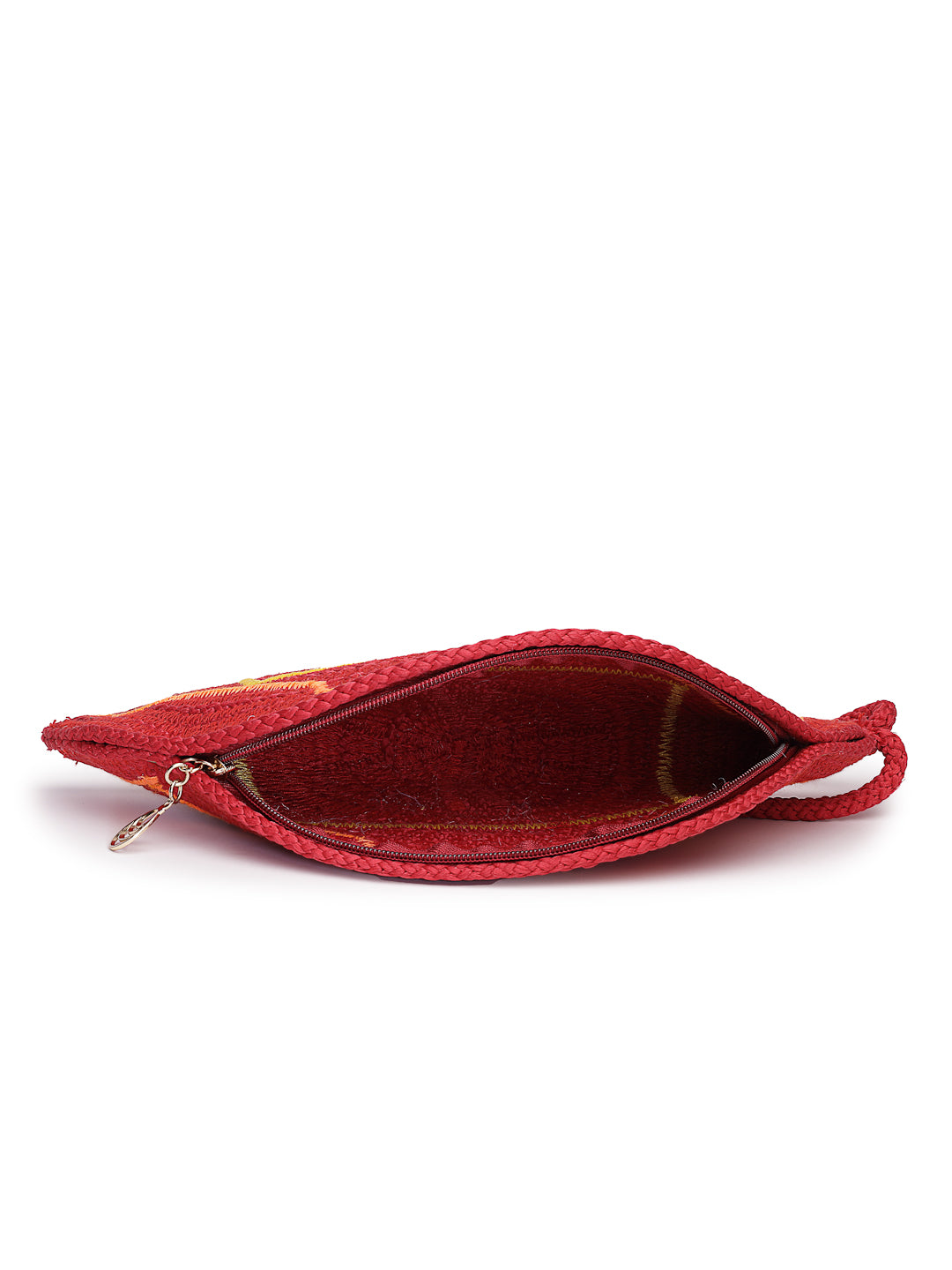 Ensac Designer Half-Moon Clutch for Ladies | Unique Beaded Clutch for Styling Bold Looks
