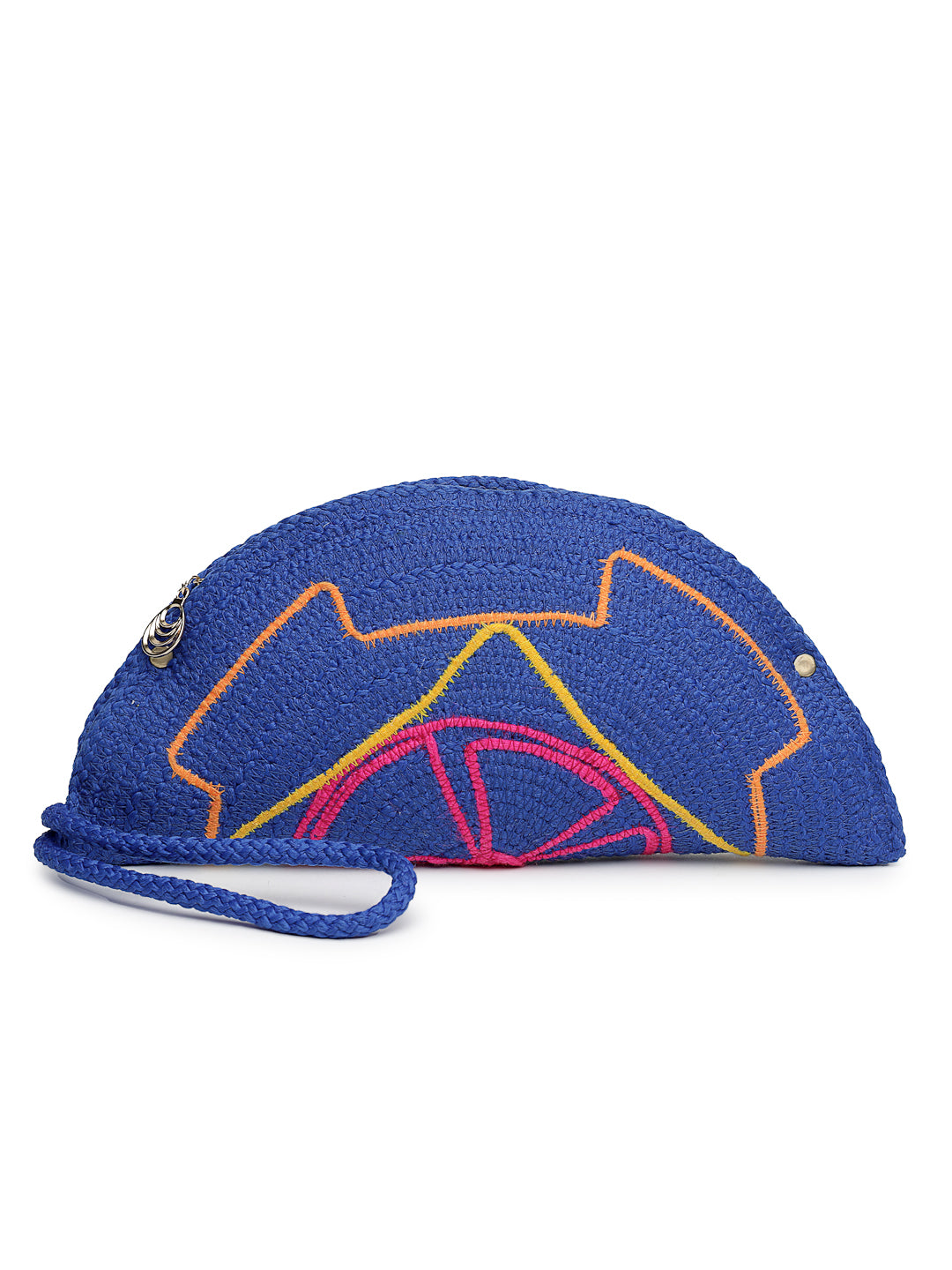Ensac Designer Half-Moon Clutch for Ladies | Unique Beaded Clutch for Styling Bold Looks