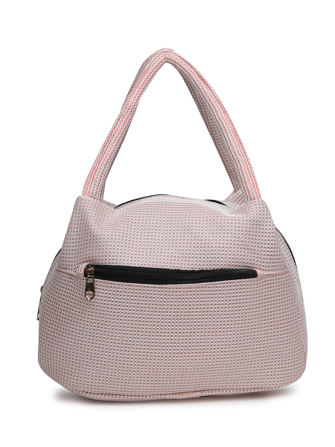 Ensac Women’s Compact Satchel Bag | Pink Chic Purse Handbag with Zip Pocket