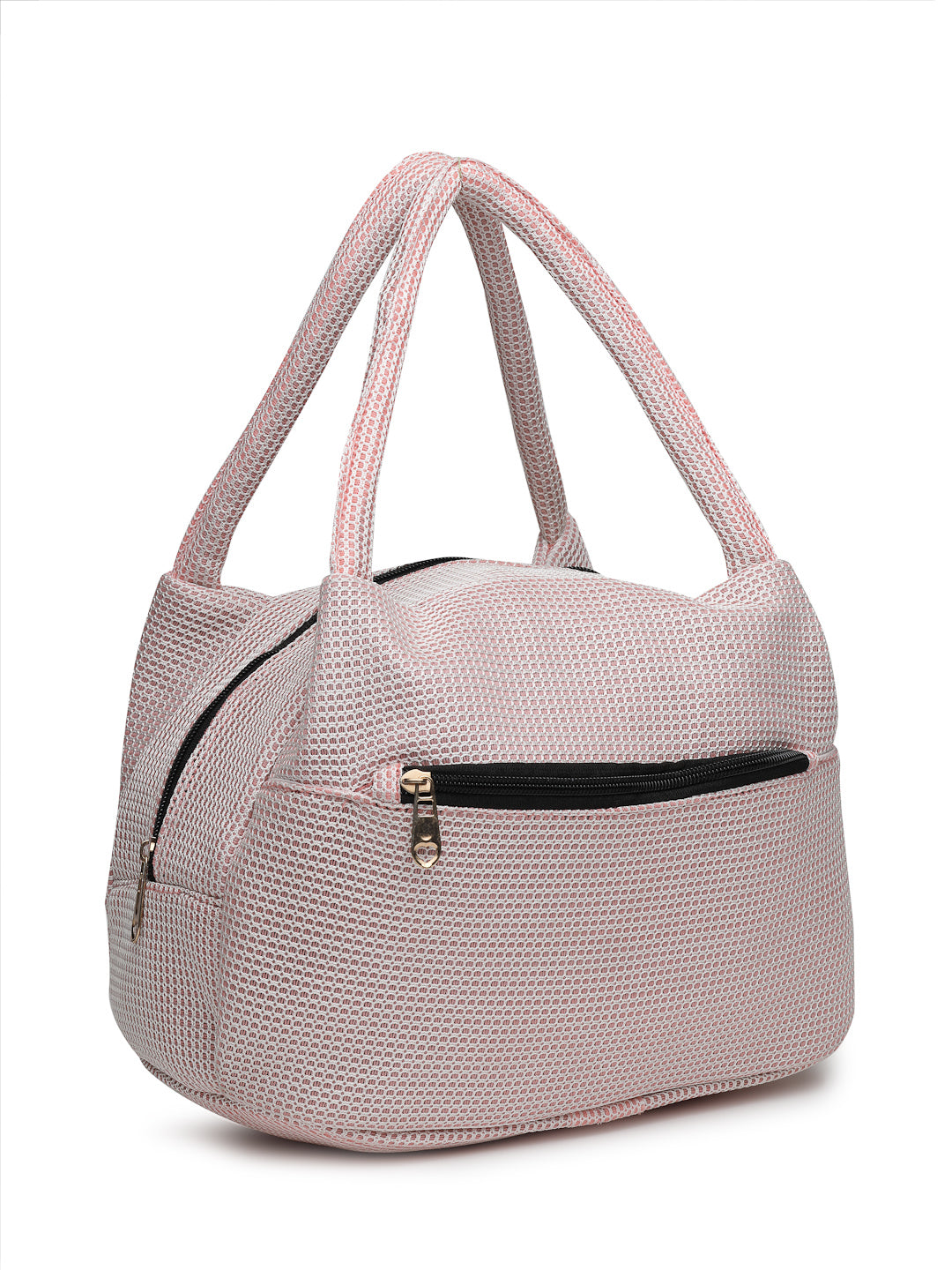 Ensac Women’s Compact Satchel Bag | Pink Chic Purse Handbag with Zip Pocket