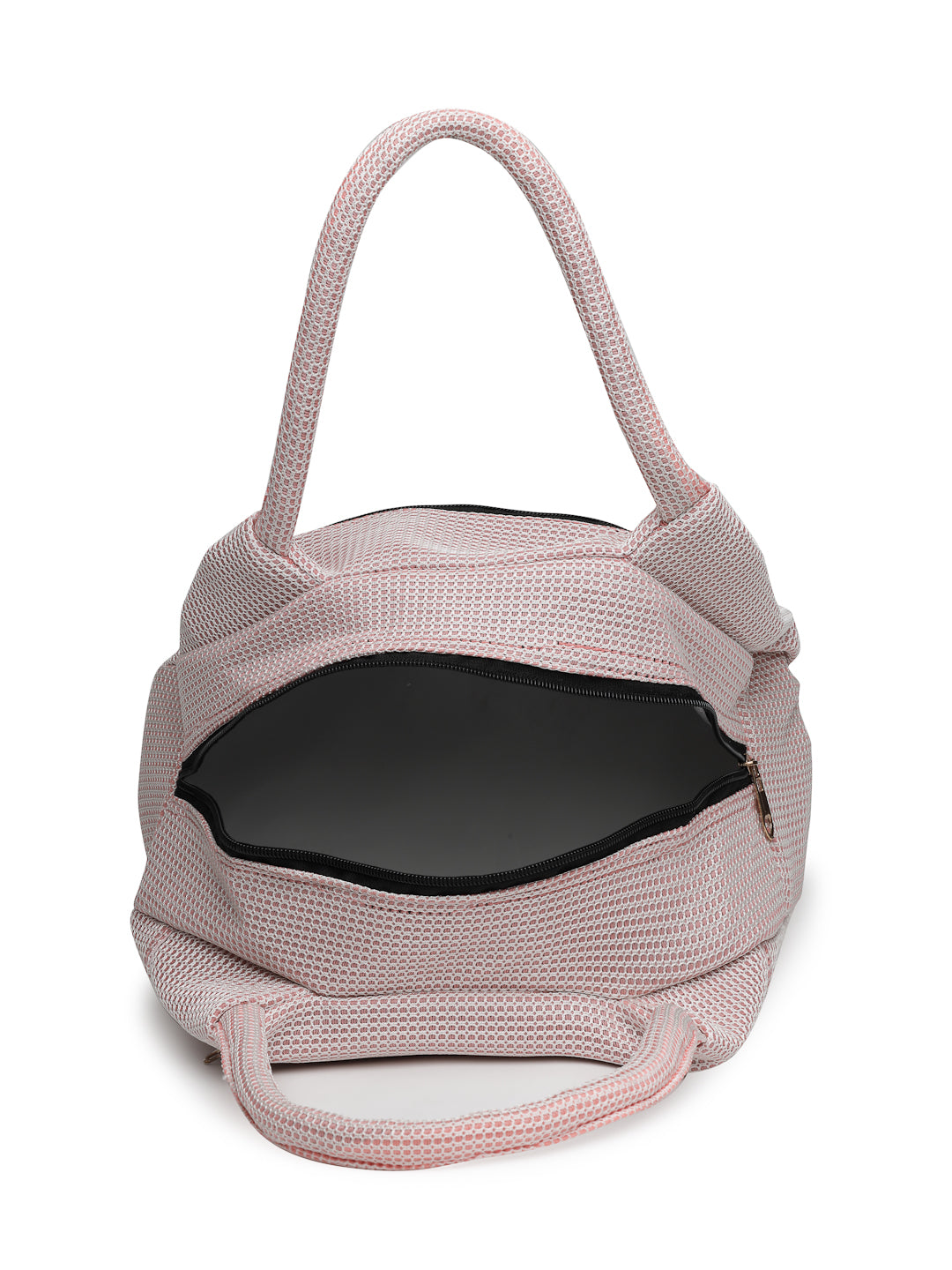 Ensac Women’s Compact Satchel Bag | Pink Chic Purse Handbag with Zip Pocket