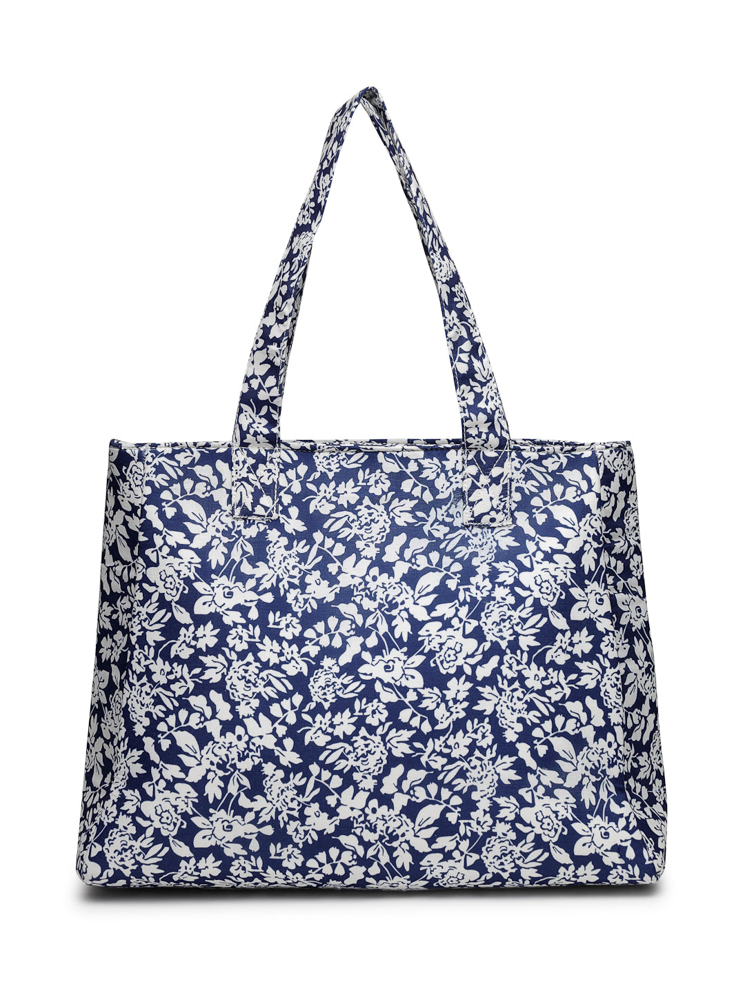 Ensac Women’s Floral Print Tote Bag | Lightweight Handbag with Zipper Closure