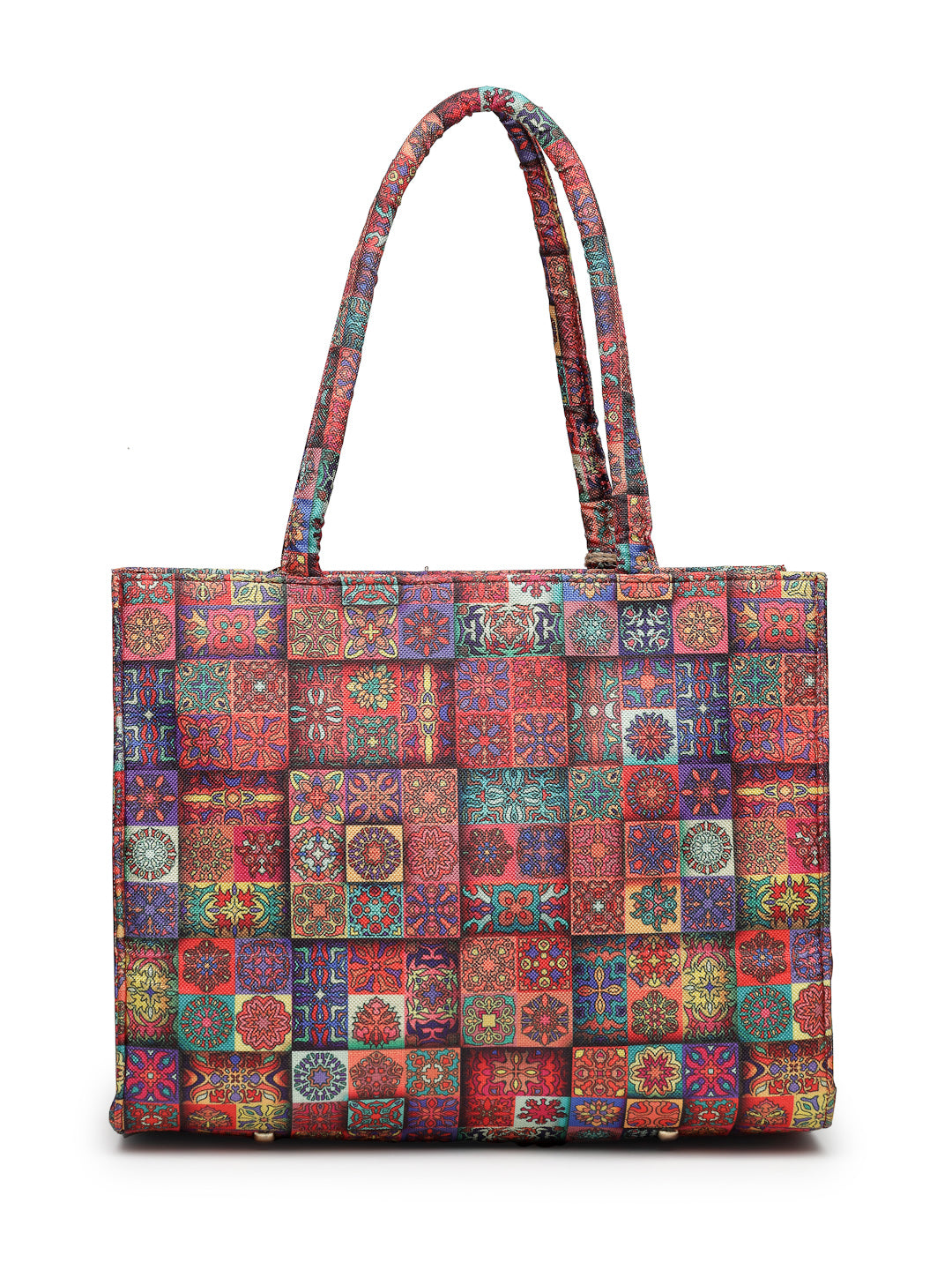 Ensac Traditional Fabric Satchel | Stylish Ladies Purse Handbag with Ethnic Touch