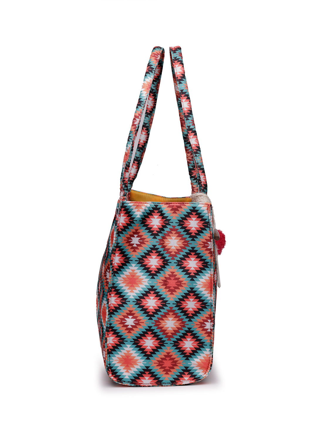 Ensac Traditional Fabric Satchel | Stylish Ladies Purse Handbag with Ethnic Touch