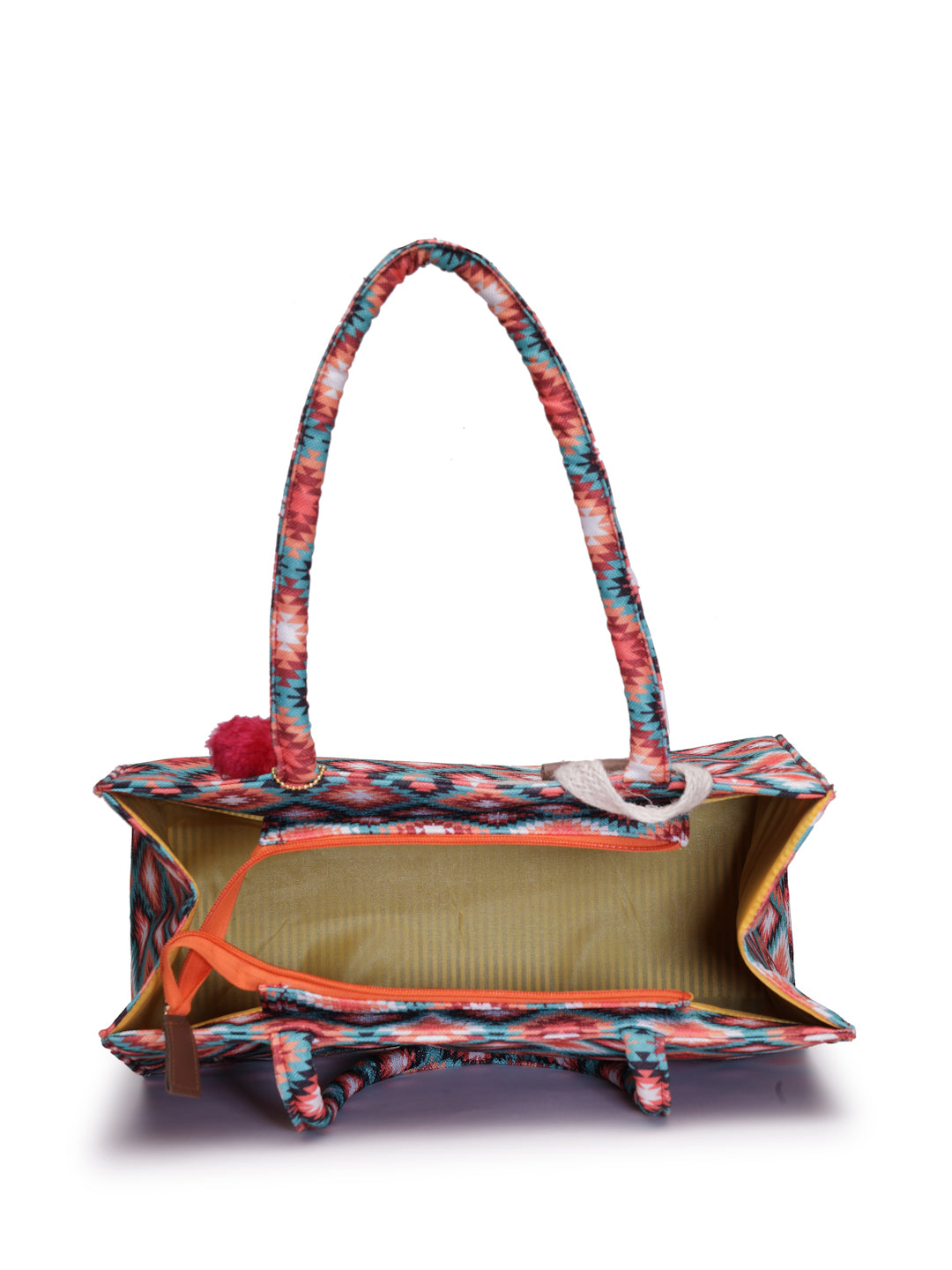 Ensac Traditional Fabric Satchel | Stylish Ladies Purse Handbag with Ethnic Touch