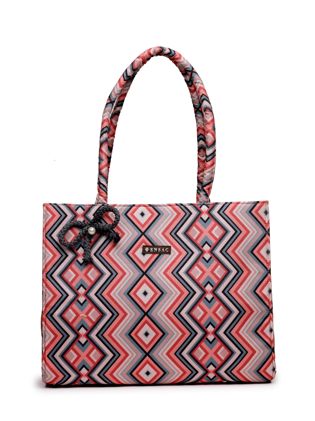 Ensac Traditional Fabric Satchel | Stylish Ladies Purse Handbag with Ethnic Touch