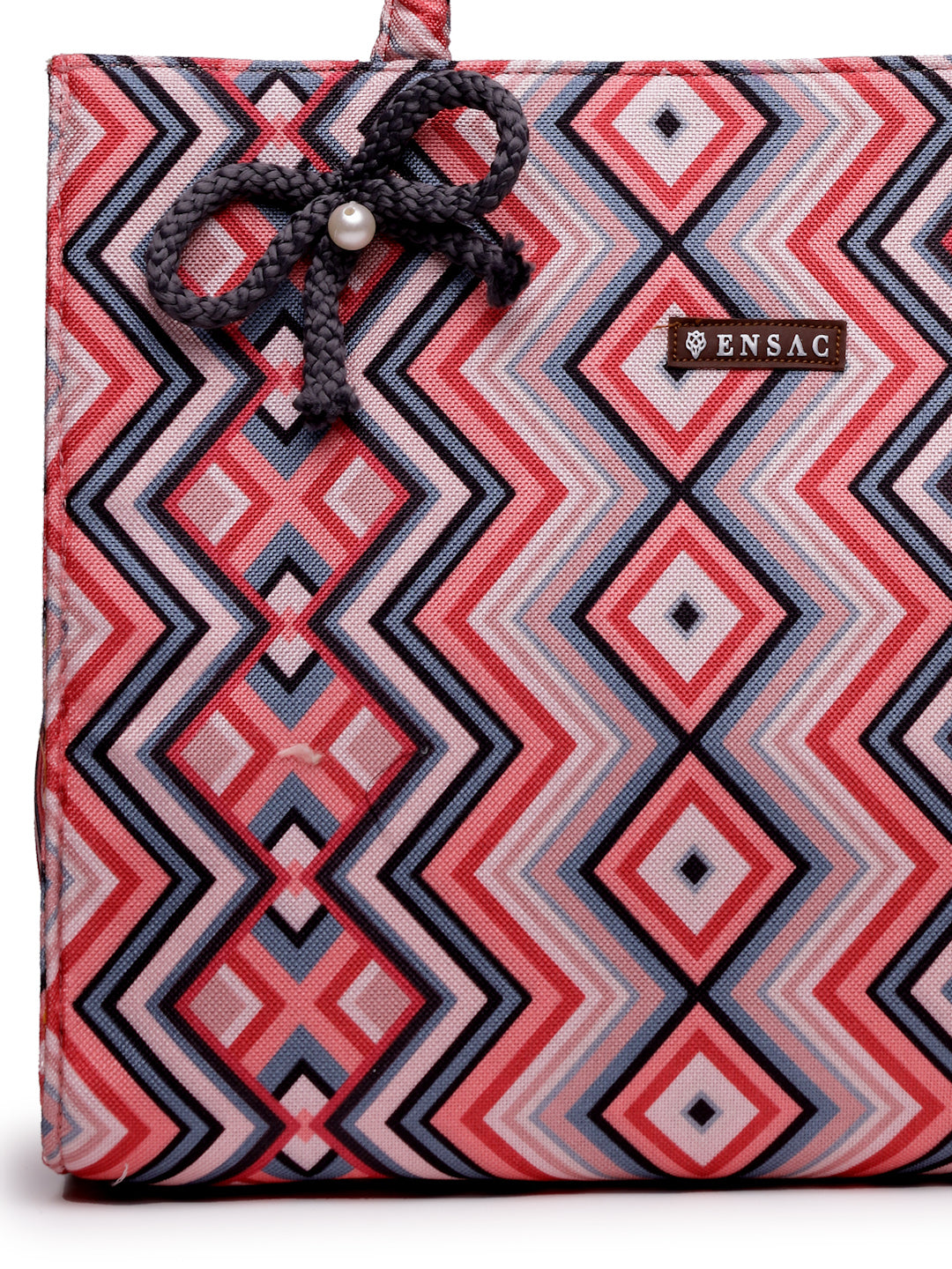 Ensac Traditional Fabric Satchel | Stylish Ladies Purse Handbag with Ethnic Touch
