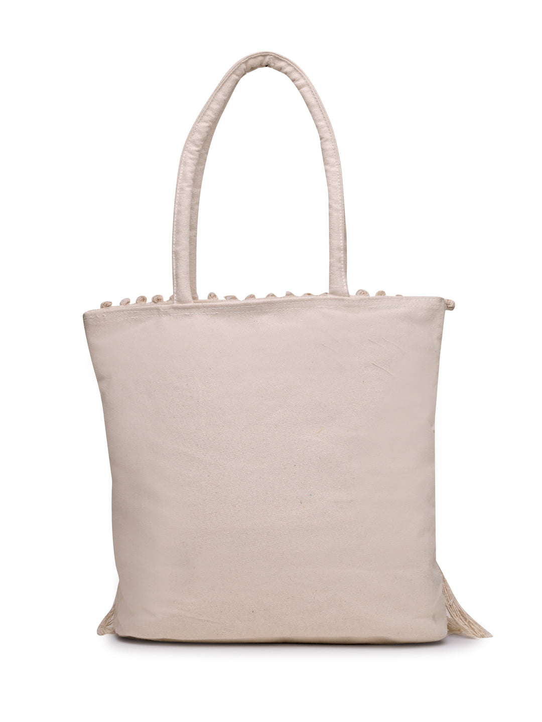 Ensac Women’s Boho Fringe Tote Bag | Woven Shoulder Bag for Versatile Styling