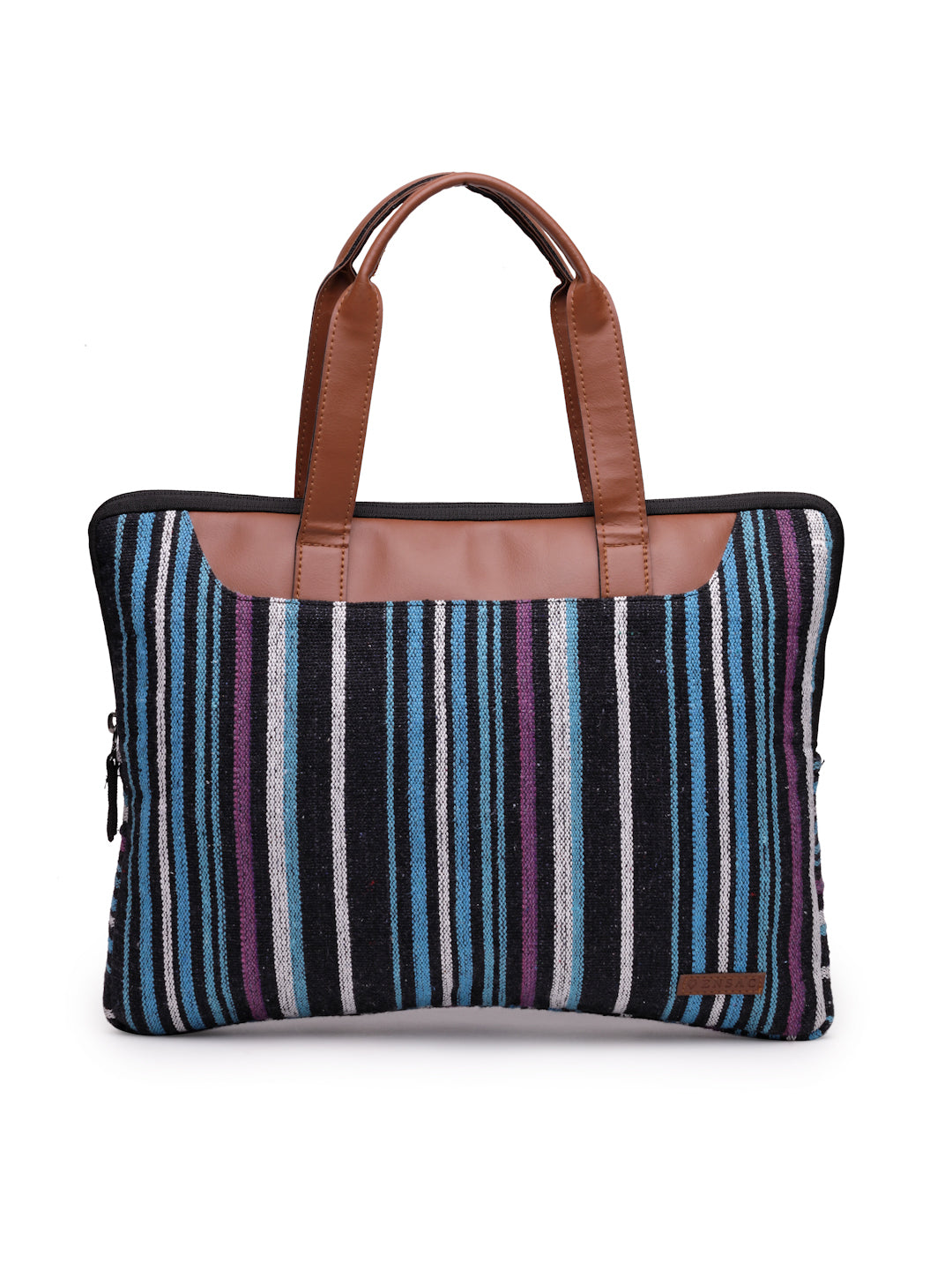 Ensac Casual Laptop Bag | Stylish Strips Design for Office, Work & Daily Use-LAPTOP-MULTISTRIPES-1