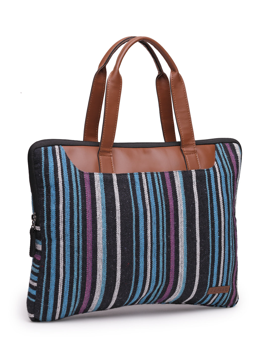 Ensac Casual Laptop Bag | Stylish Strips Design for Office, Work & Daily Use-LAPTOP-MULTISTRIPES-1