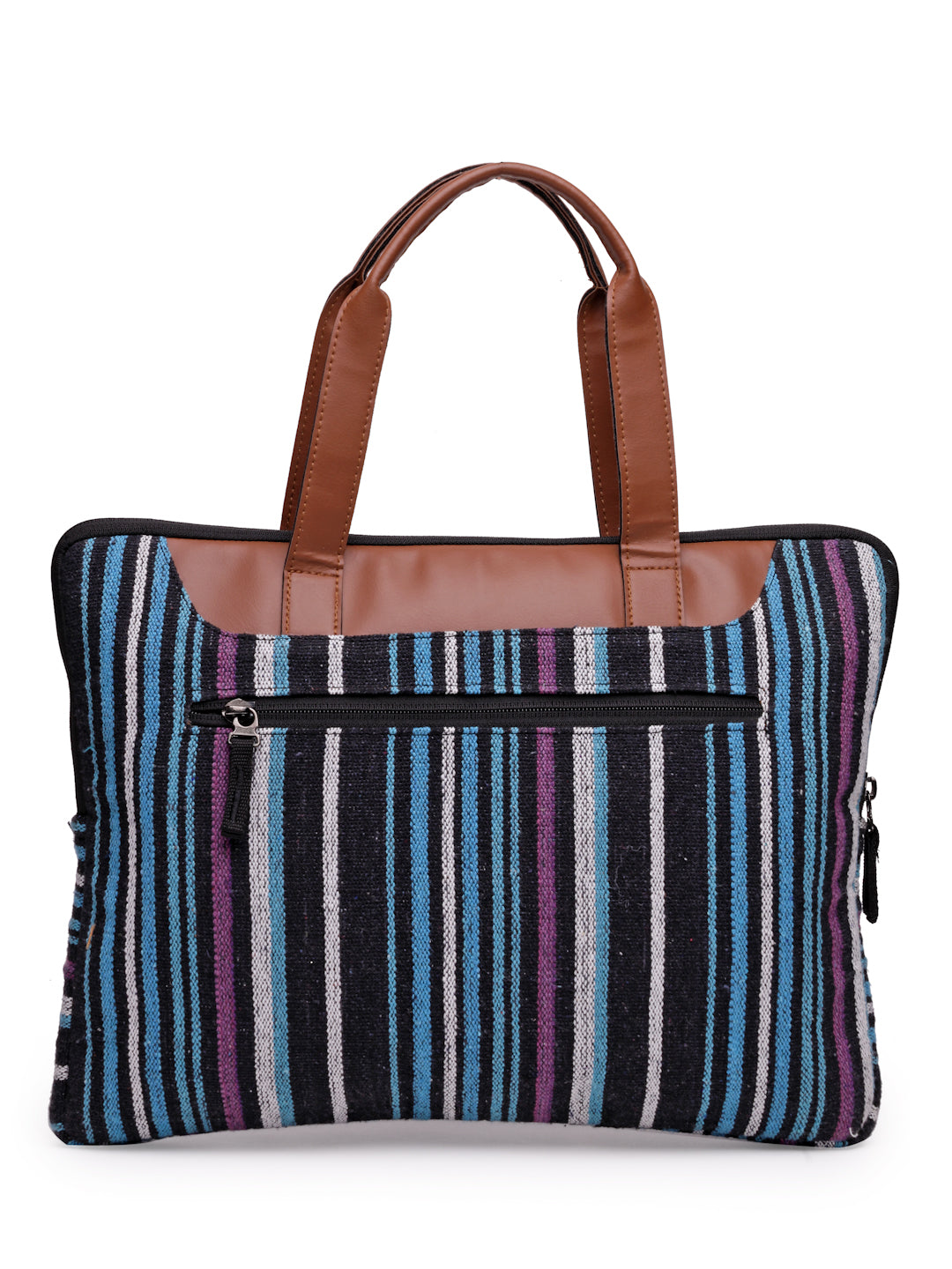 Ensac Casual Laptop Bag | Stylish Strips Design for Office, Work & Daily Use-LAPTOP-MULTISTRIPES-1