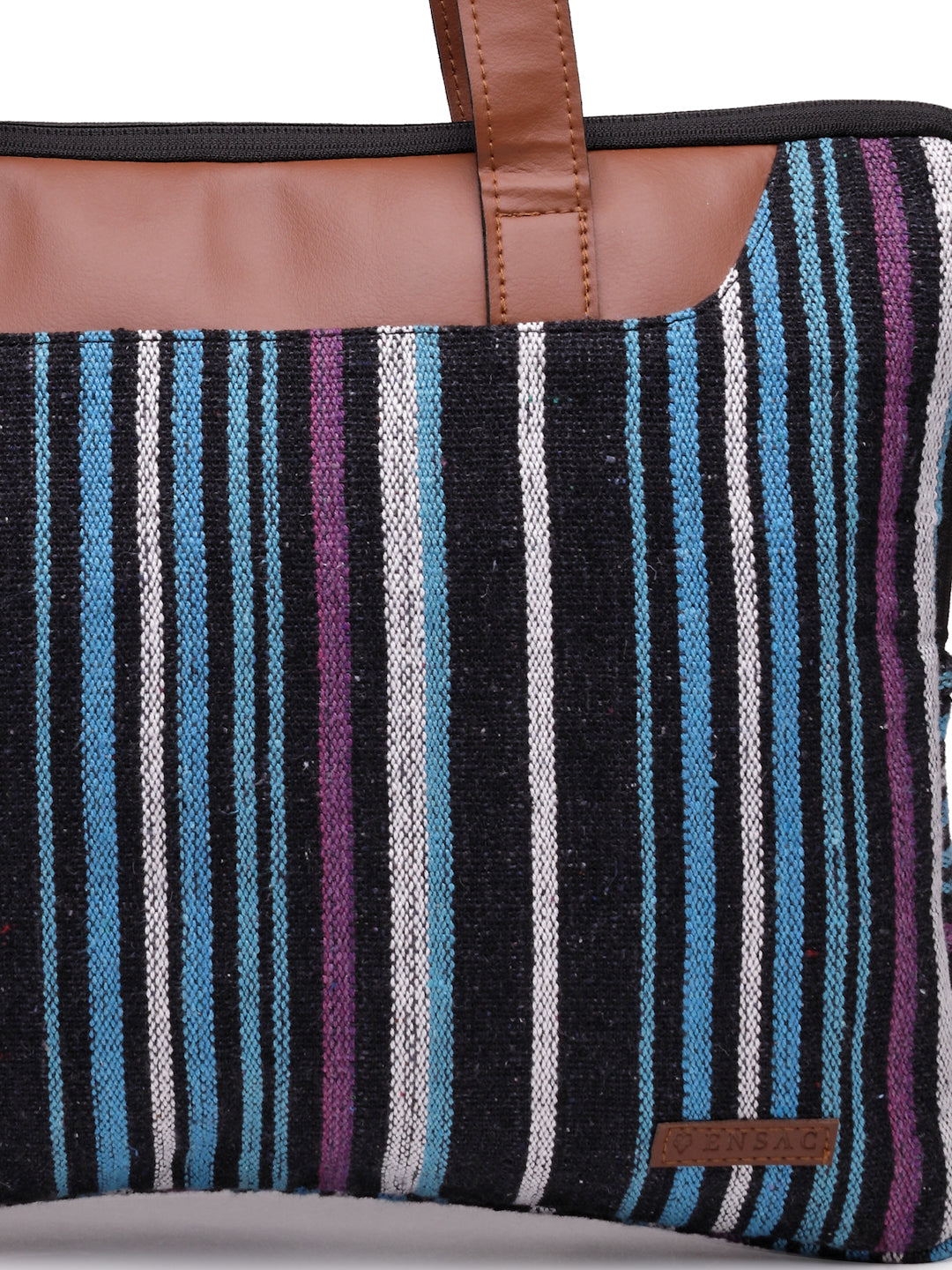 Ensac Casual Laptop Bag | Stylish Strips Design for Office, Work & Daily Use-LAPTOP-MULTISTRIPES-1