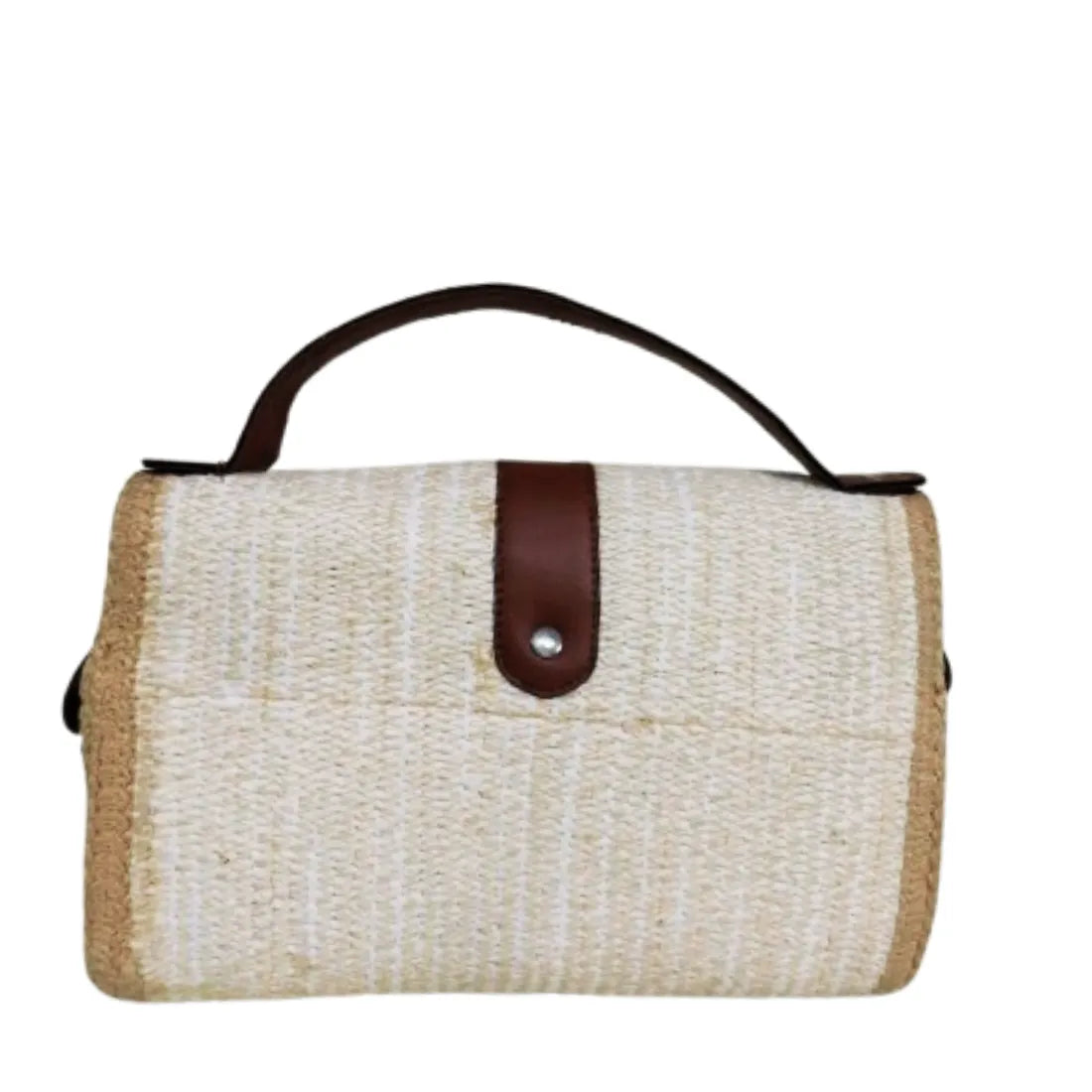 ENSAC White, Beige Sling Bag Women's Premium Juterope/ Full Sling Shoulder Bag | Ladies Purse Handbag