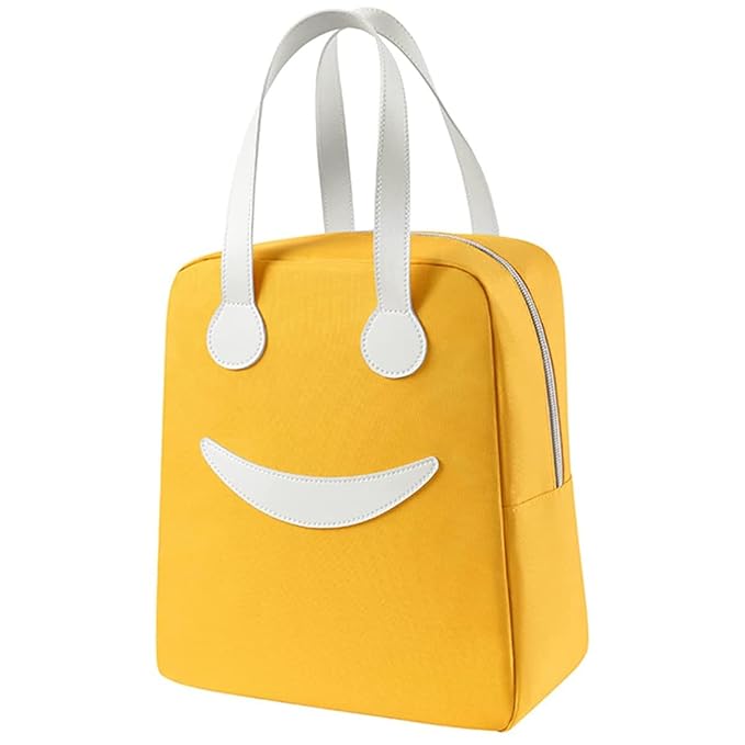 Ensac Smiley Insulated Lunch Bag - Cute & Modern Lunch Tote for Adults