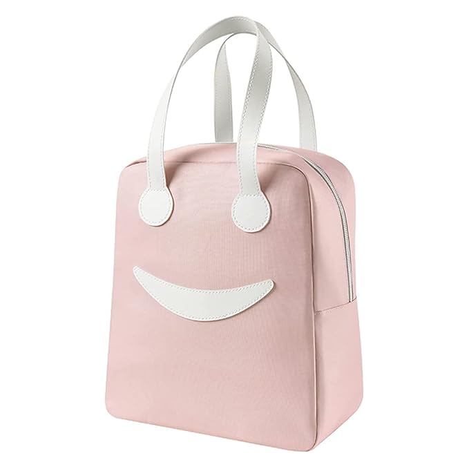 Ensac Smiley Insulated Lunch Bag - Cute & Modern Lunch Tote for Adults