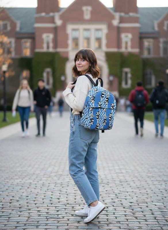 Yellow  Print Backpack – Fun Popcorn Theme School & Travel Bag