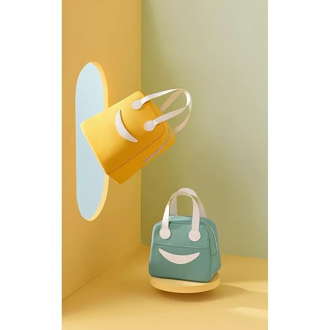 Ensac Smiley Insulated Lunch Bag - Cute & Modern Lunch Tote for Adults