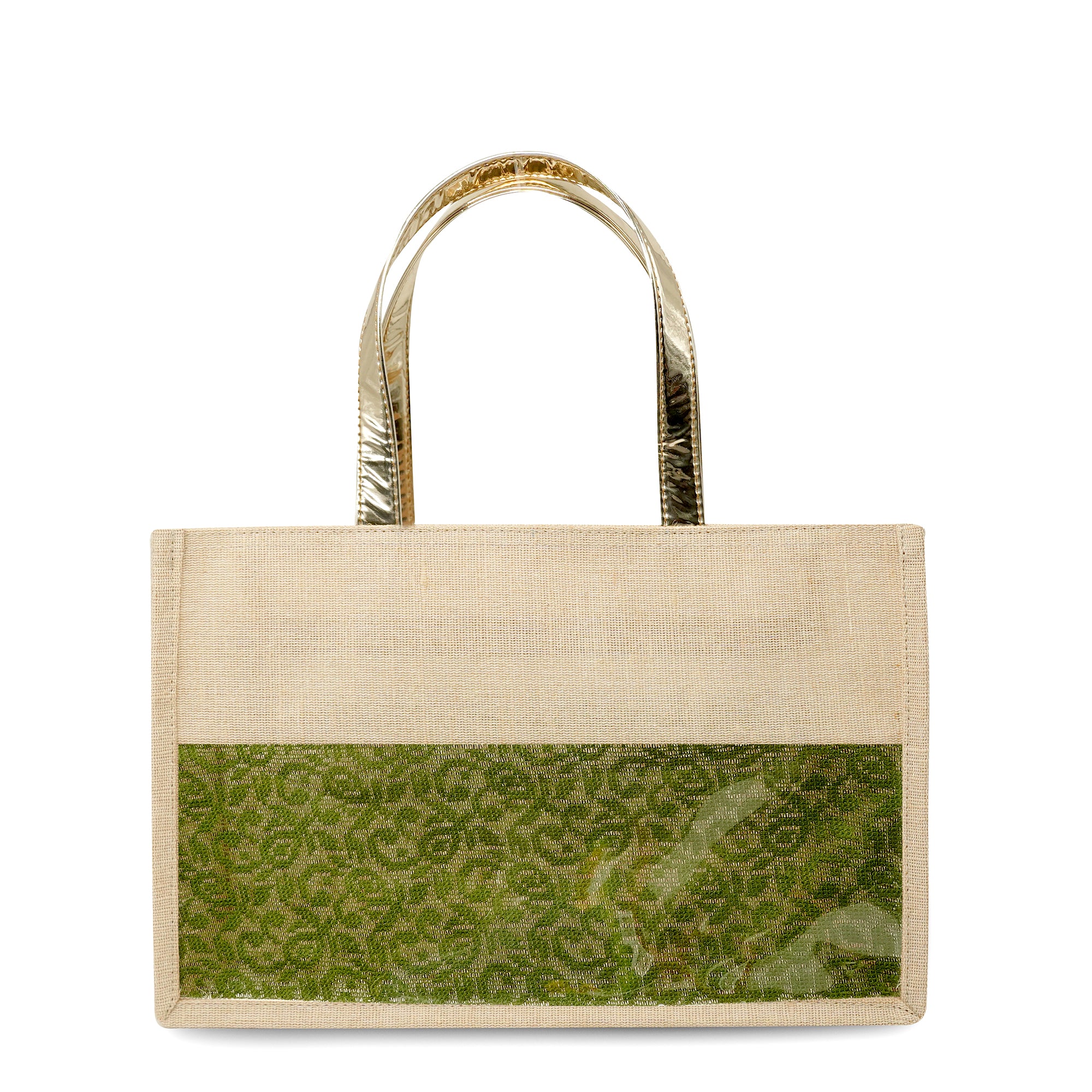 Ensac Eco-Friendly Women Handbag | Premium Jute Tote Bag with Stylish Lace Design