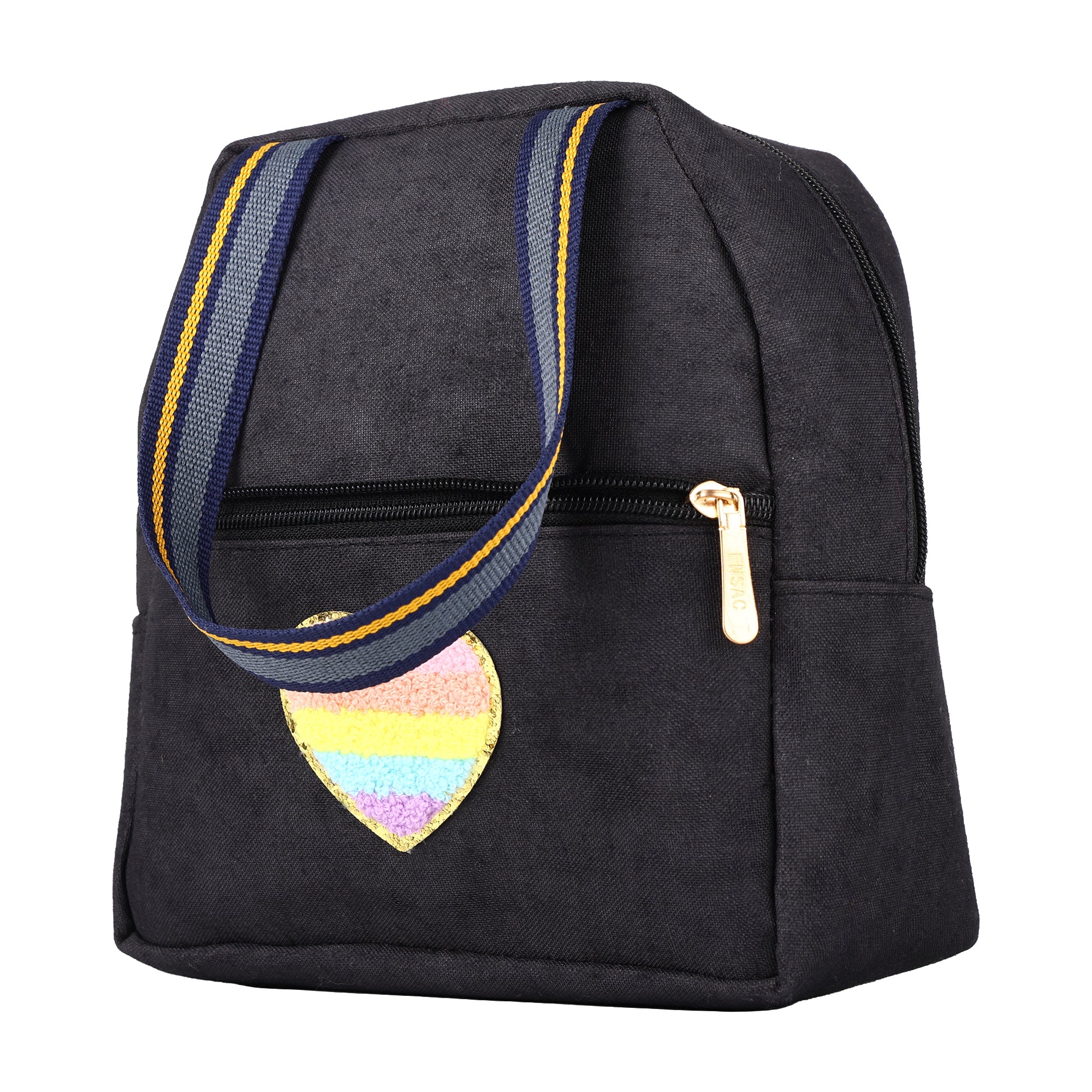 ENSAC Lunch Bag for Men & Women | Tiffin Bag with Zip Closure & Double Handle | Reusable Hot & Cold Lunch Box Carry Bag for Office, School, Travel & Daily Use