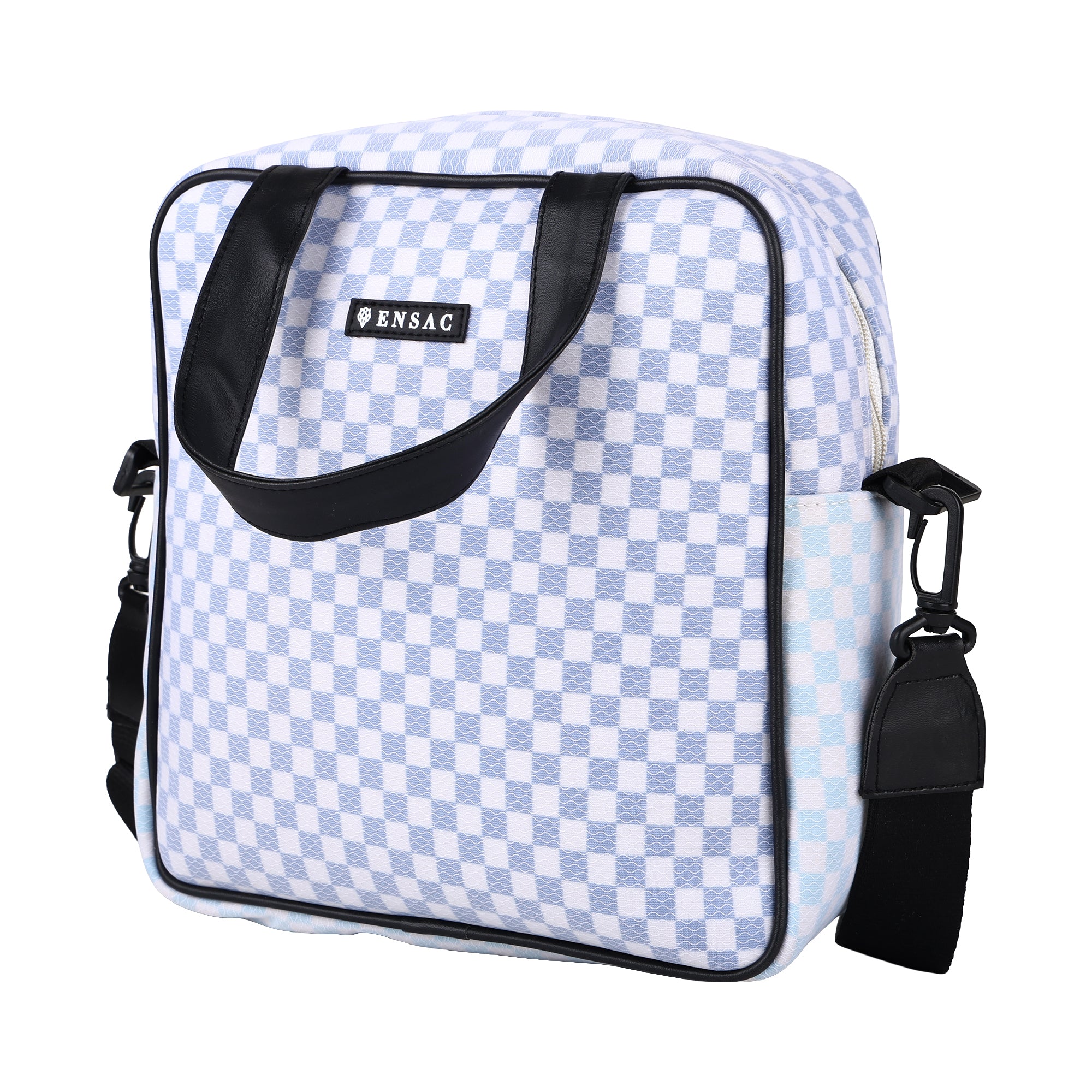 ENSAC Lunch Bag for Men & Women | Tiffin Bag with Zip Closure & Double Handle | Reusable Hot & Cold Lunch Box Carry Bag for Office, School, Travel & Daily Use