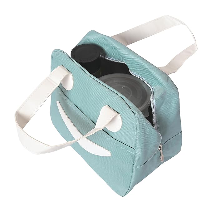 Ensac Smiley Insulated Lunch Bag - Cute & Modern Lunch Tote for Adults