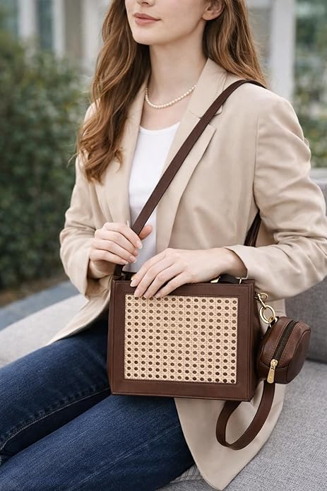 ENSAC Sling Crossbody bag for Women | Premium Ladies Shoulder Stylish Sling bag with Zip Closure | Shoulder Bag for Office, College, Travel & Daily Use