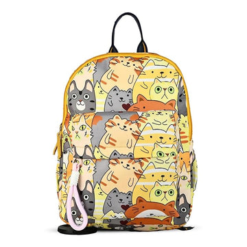 Kids Yellow Backpack | Cute Cartoon Printed School & Daily Use Bag ensacworld