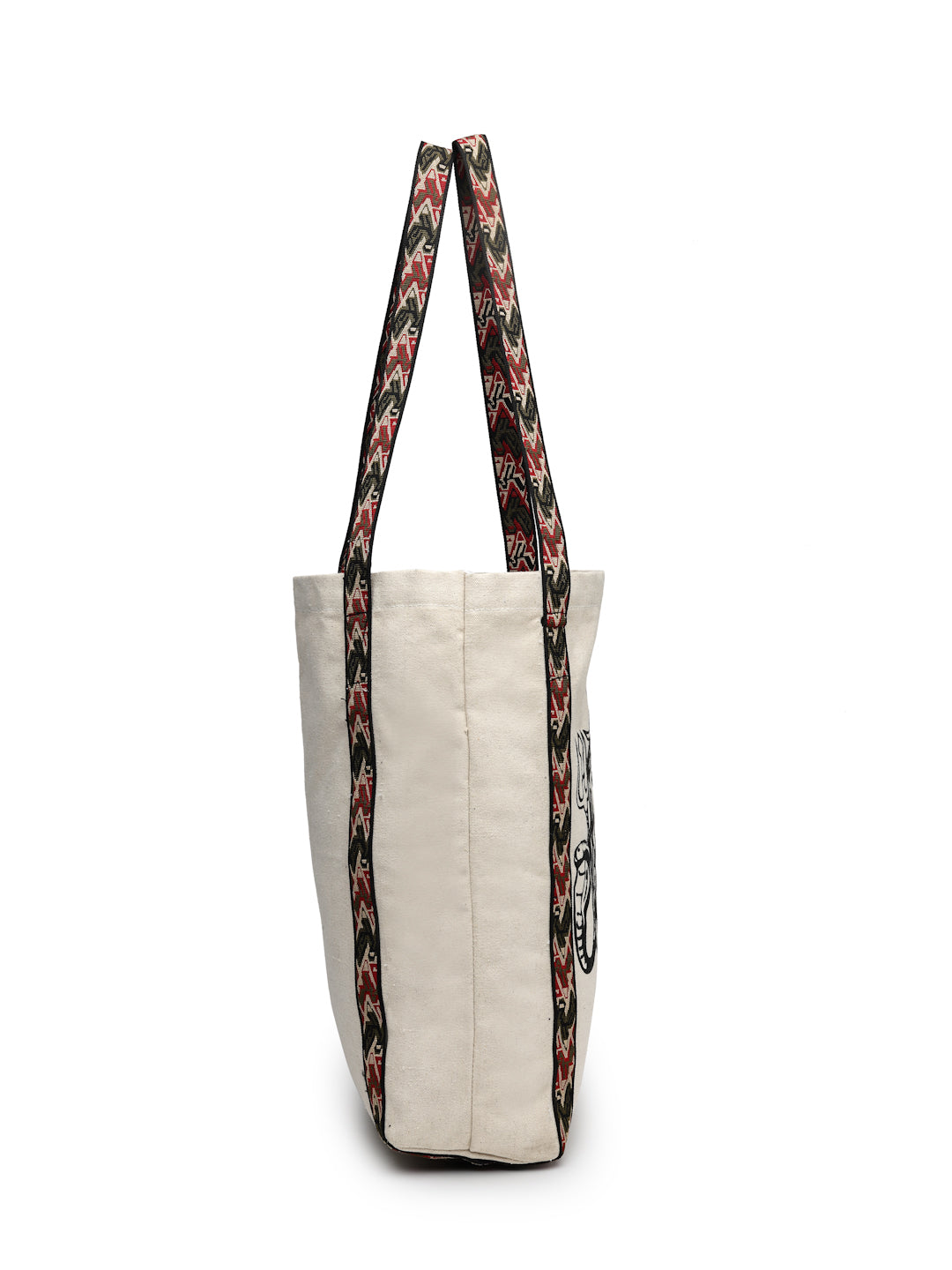 Ensac Stylish Canvas Shoulder Bag for Women | Lord Shiva Print Mahadev Bhakti Bag for Sawan, Shivratri, and Pilgrimage Tote for Daily Use