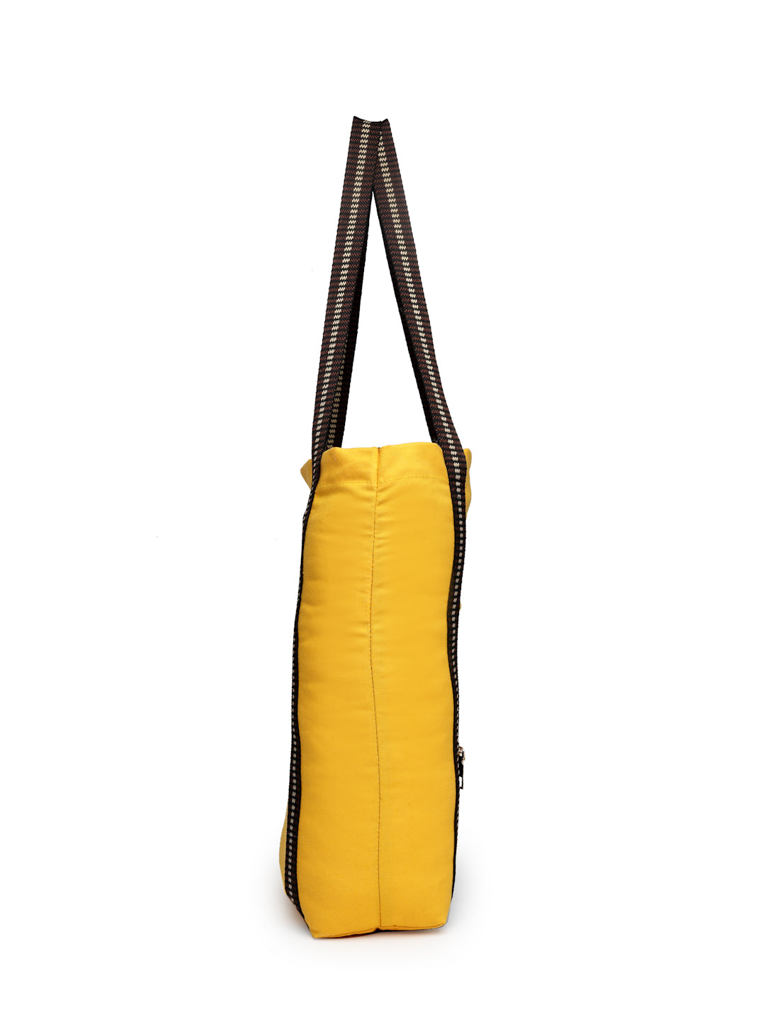 Ensac Tote Bag for Women | Ethnic Elephant Design, Spacious with Zip Pocket Front