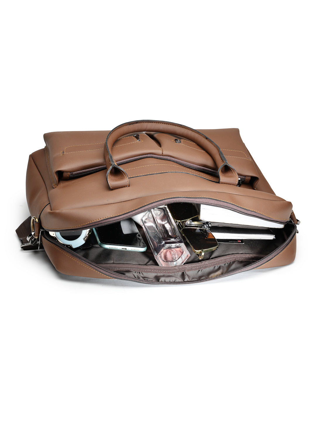 Ensac Studio Brown Laptop Bag | Stylish Office & Daily Use Bag