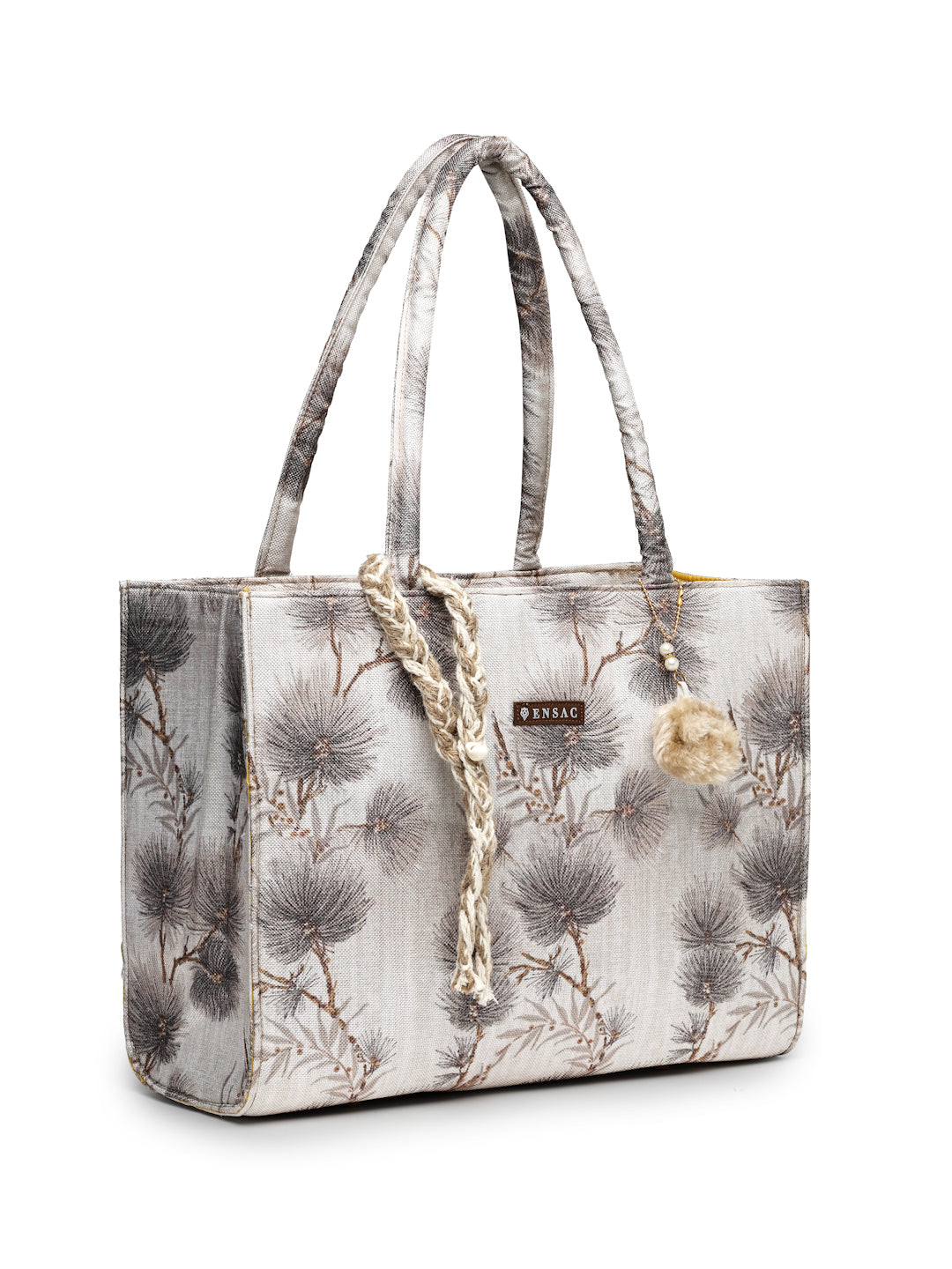 Ensac Traditional Fabric Satchel | Stylish Ladies Purse Handbag with Ethnic Touch