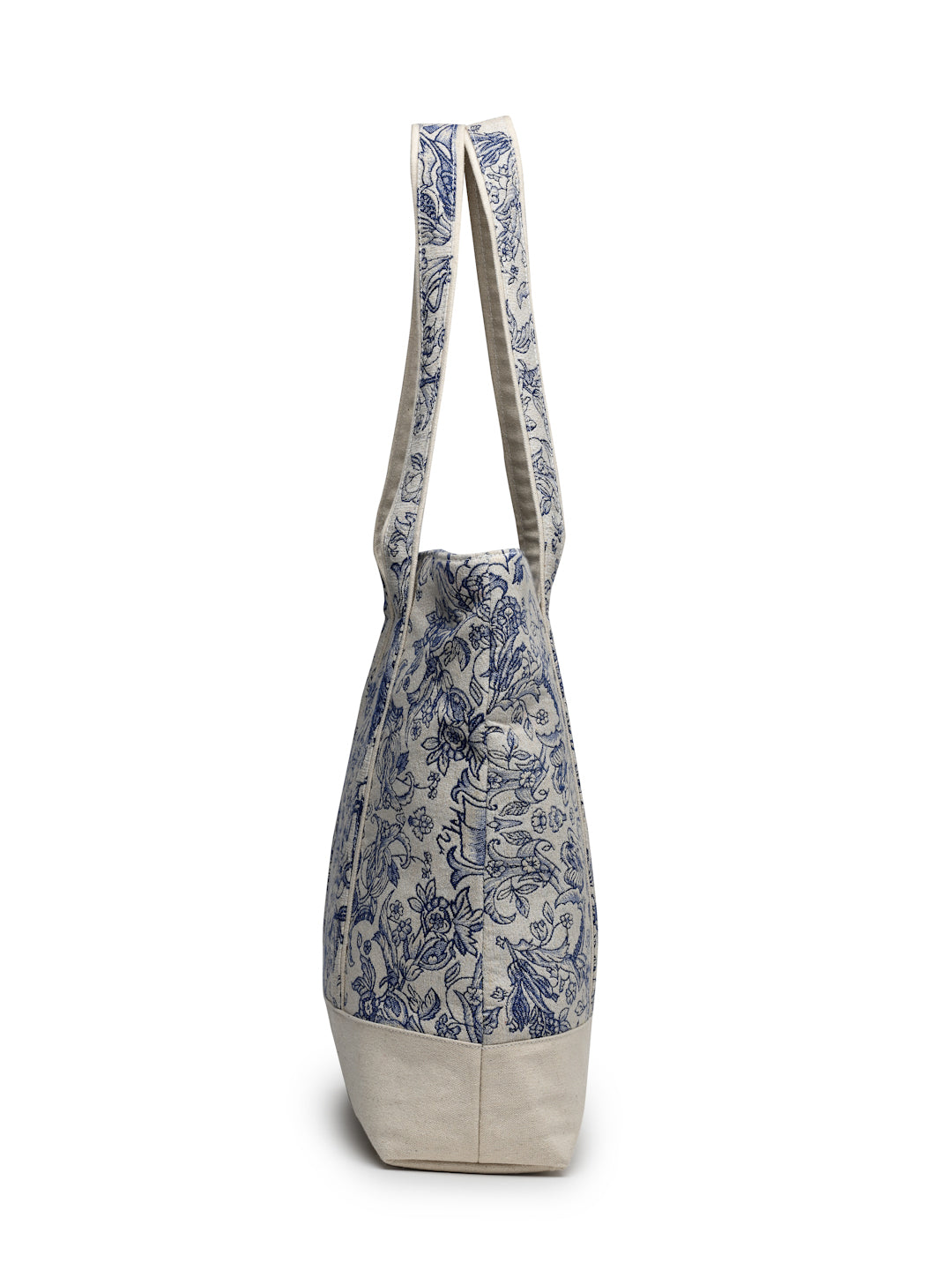 Ensac's Monochrome Print Tote Bag for Women | Nature-Inspired Stylish Handbag