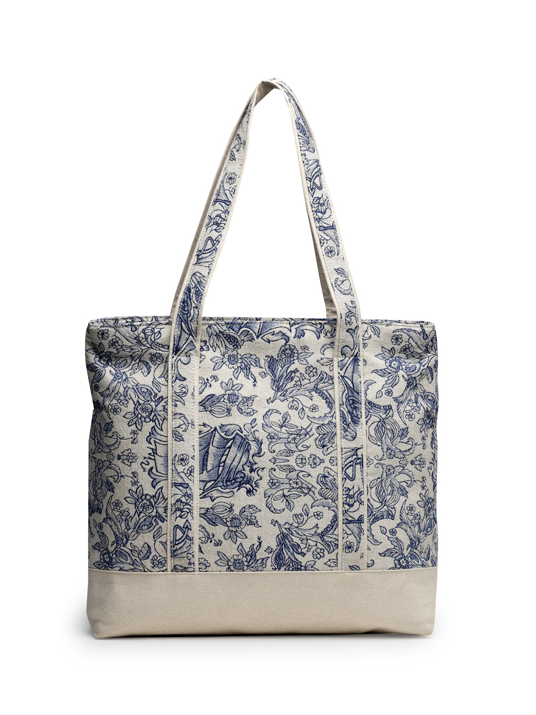 Ensac's Monochrome Print Tote Bag for Women | Nature-Inspired Stylish Handbag