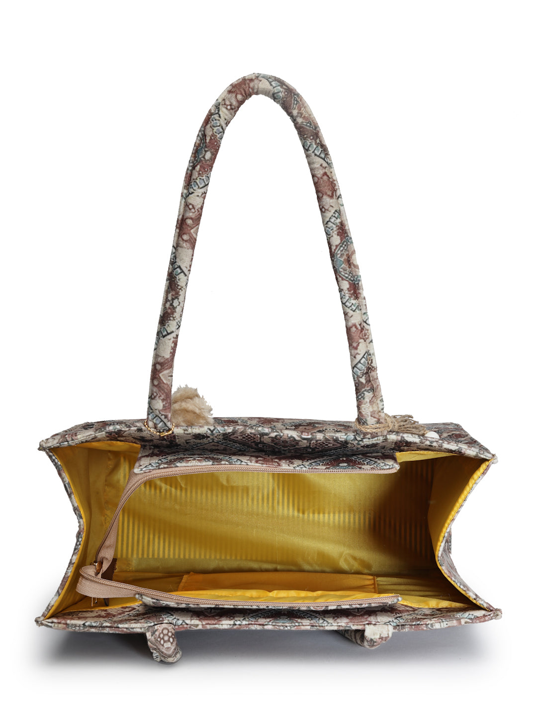 Ensac Traditional Fabric Satchel | Stylish Ladies Purse Handbag with Ethnic Touch