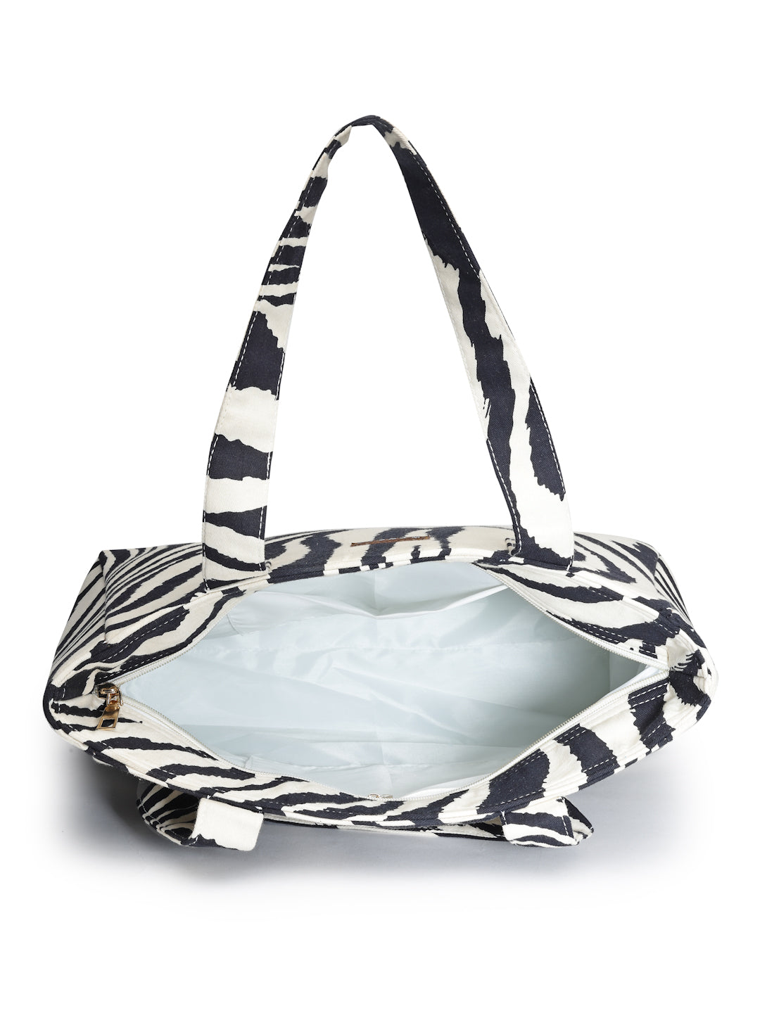 Ensac Women’s Floral Print Tote Bag | Lightweight Handbag with Zipper Closure