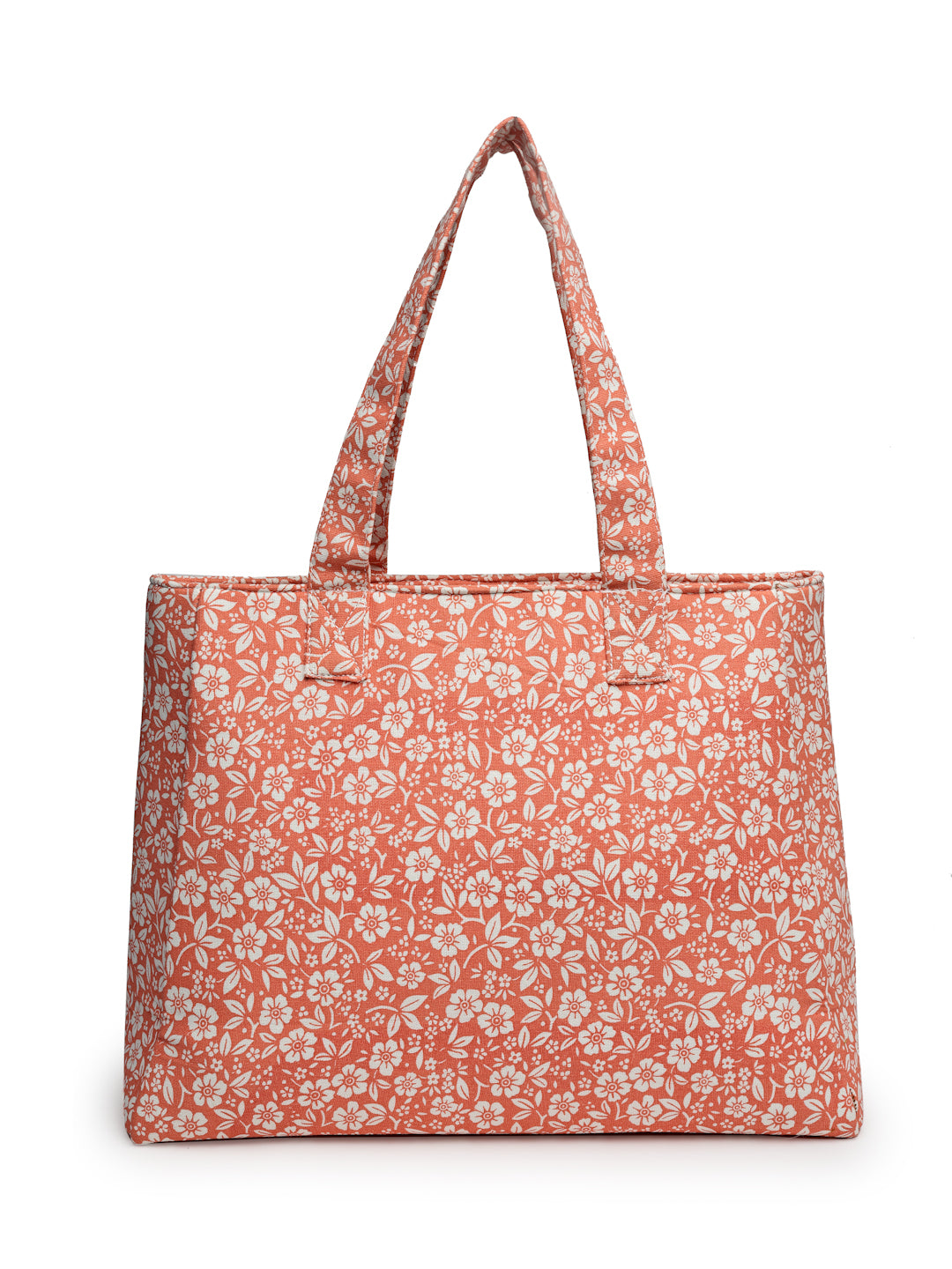 Ensac Women’s Floral Print Tote Bag | Lightweight Handbag with Zipper Closure