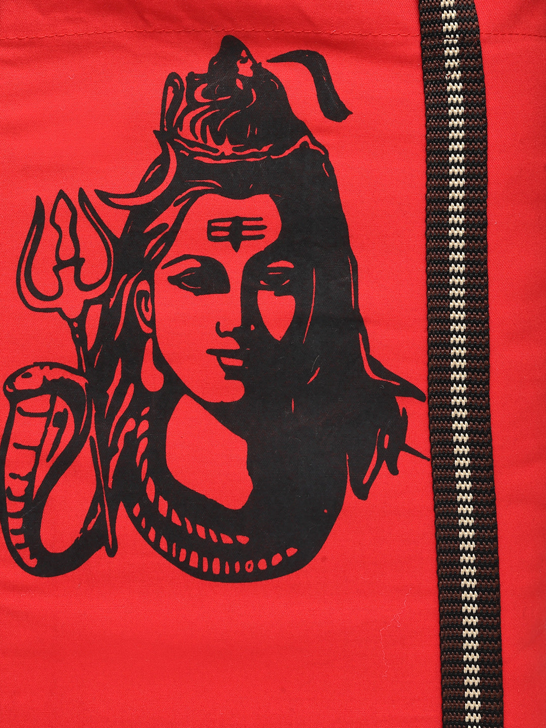 Ensac Stylish Canvas Shoulder Bag for Women | Lord Shiva Print Mahadev Bhakti Bag for Sawan, Shivratri, and Pilgrimage Tote for Daily Use