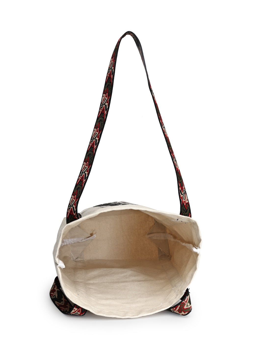 Ensac Stylish Canvas Shoulder Bag for Women | Lord Shiva Print Mahadev Bhakti Bag for Sawan, Shivratri, and Pilgrimage Tote for Daily Use