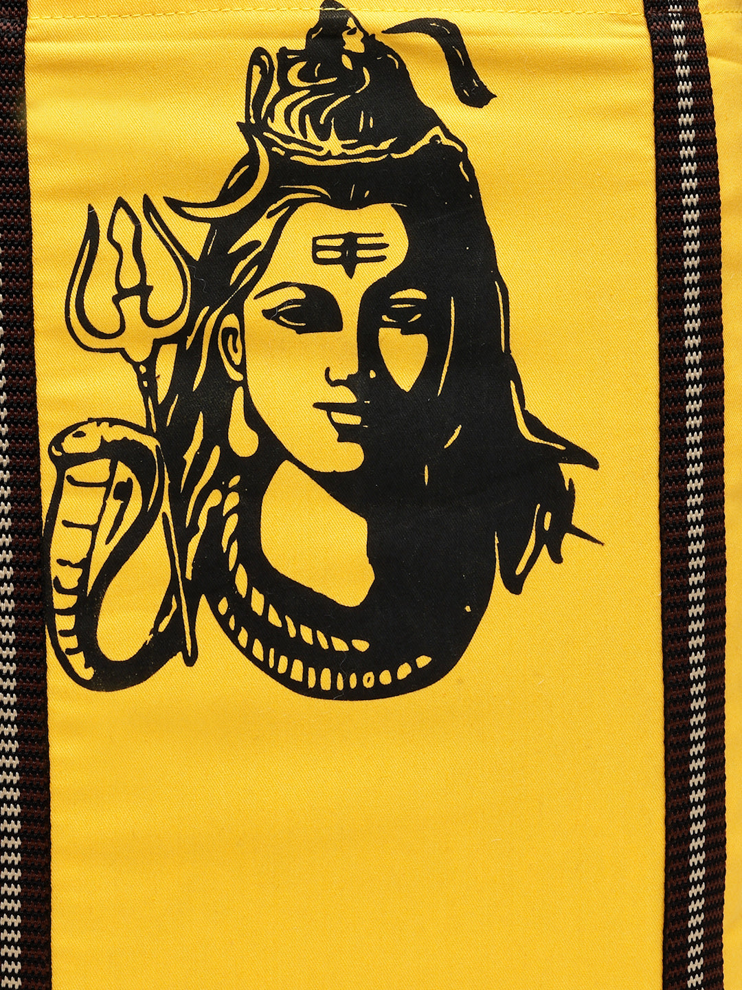 Ensac Stylish Canvas Shoulder Bag for Women | Lord Shiva Print Mahadev Bhakti Bag for Sawan, Shivratri, and Pilgrimage Tote for Daily Use