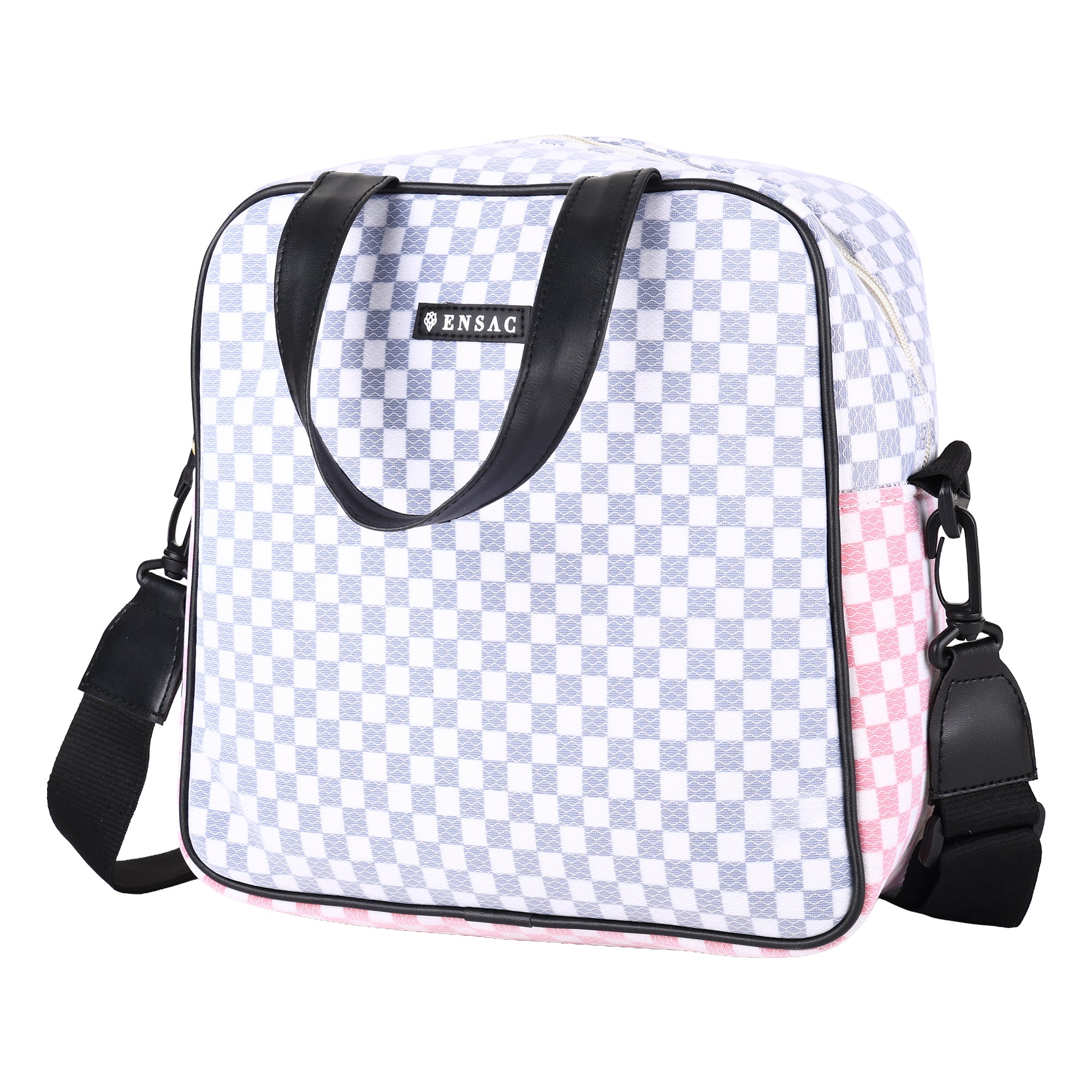 ENSAC Lunch Bag for Men & Women | Tiffin Bag with Zip Closure & Double Handle | Reusable Hot & Cold Lunch Box Carry Bag for Office, School, Travel & Daily Use