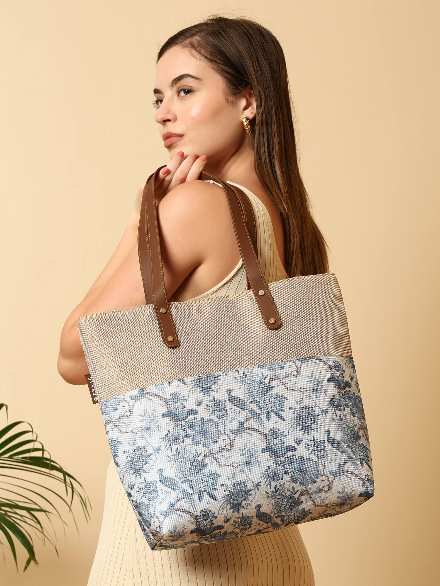 ENSAC Akbar Bird Printed Tote Bag – Stylish & Lightweight Everyday Carry