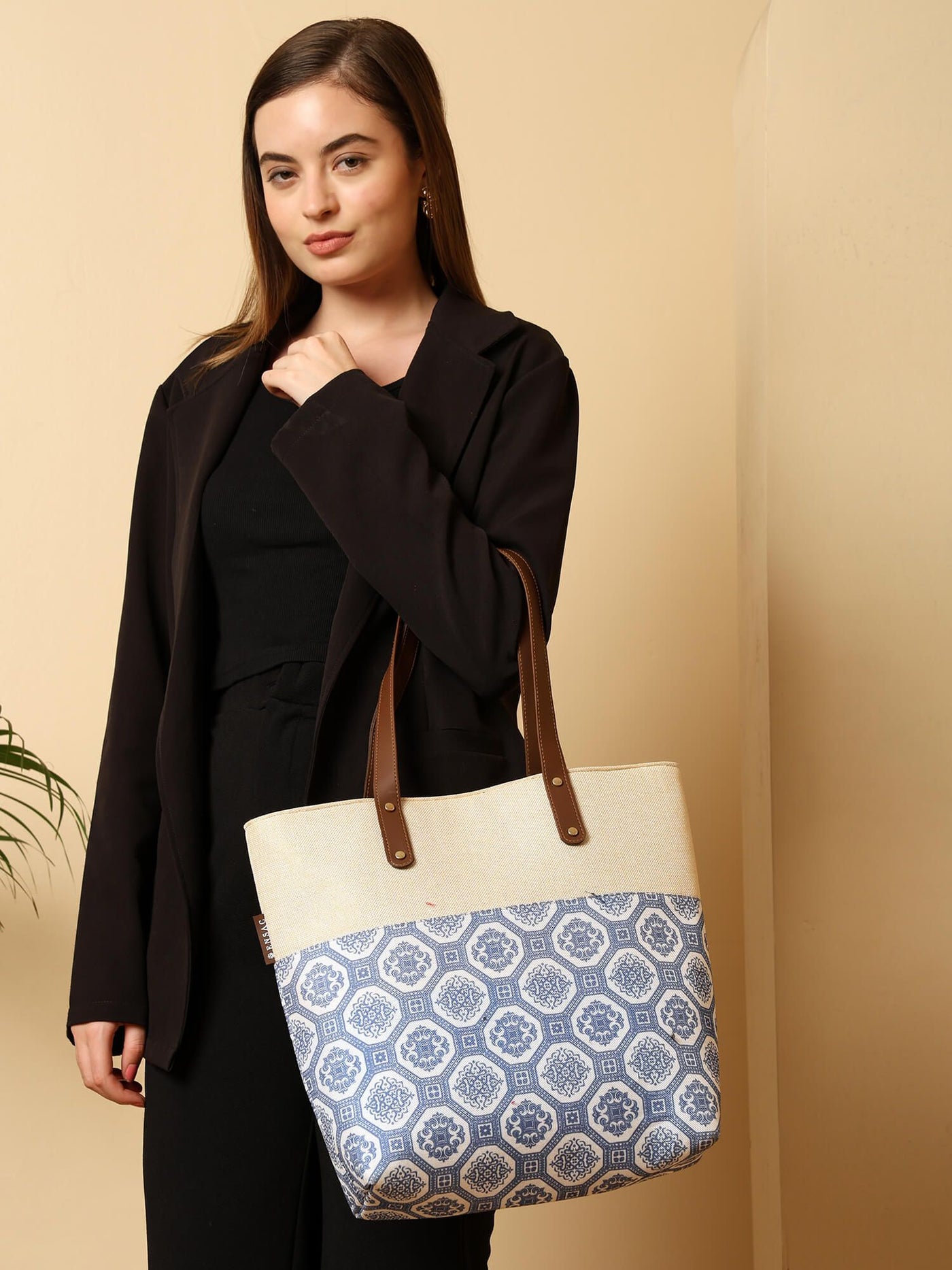 ENSAC  Printed Tote Bag for Women ensacworld