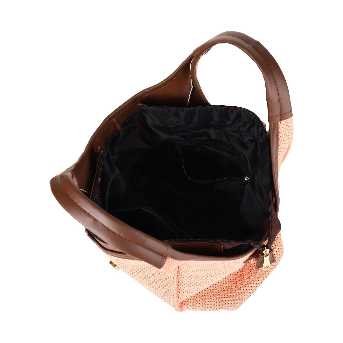Elegant Striped Handbag for Women | Premium Fabric Tote with Brown  Handles ensacworld