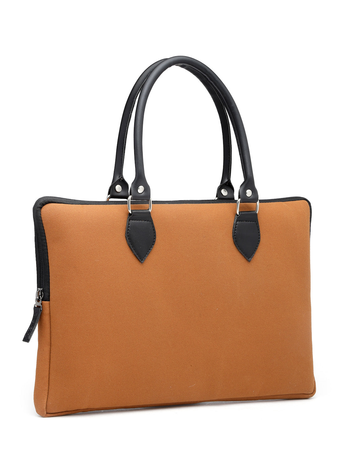 ENSAC Slim Tan Laptop & Office Shoulder Bag – Sleek Leather Strap Design