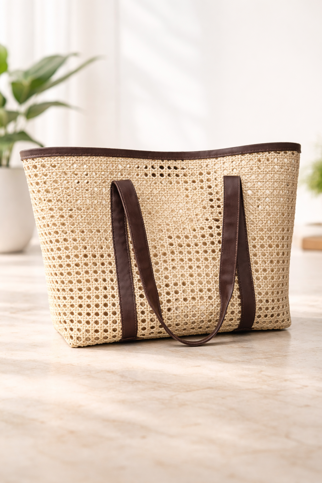 Tote Bag with Rexine Handles | Stylish Women’s Carry Bag