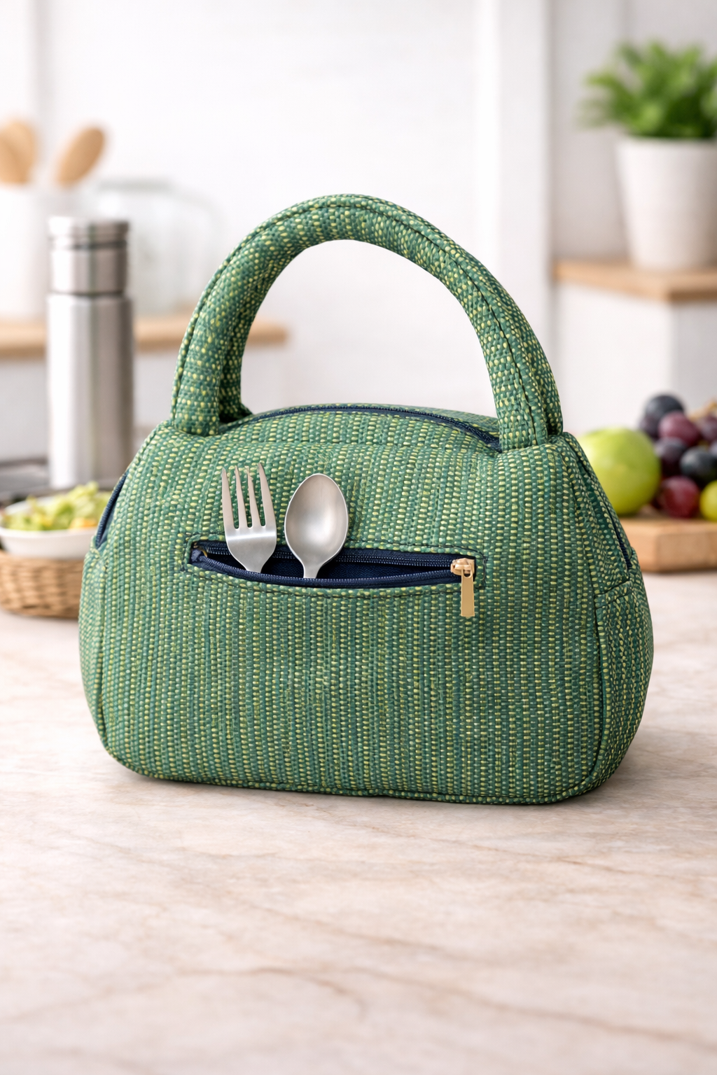 Stylish Insulated Lunch Bag with Handle | Portable Food Carry Bag