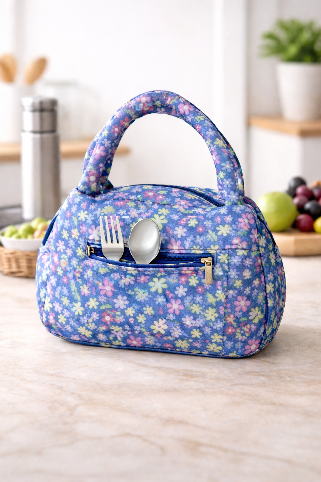 Stylish Insulated Lunch Bag with Handle | Portable Food Carry Bag