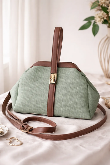 Women Elegant Clutch Handbag with Sling Strap | Stylish Top Handle Clutch Bag for Party, Travel & Casual Use ensacworld