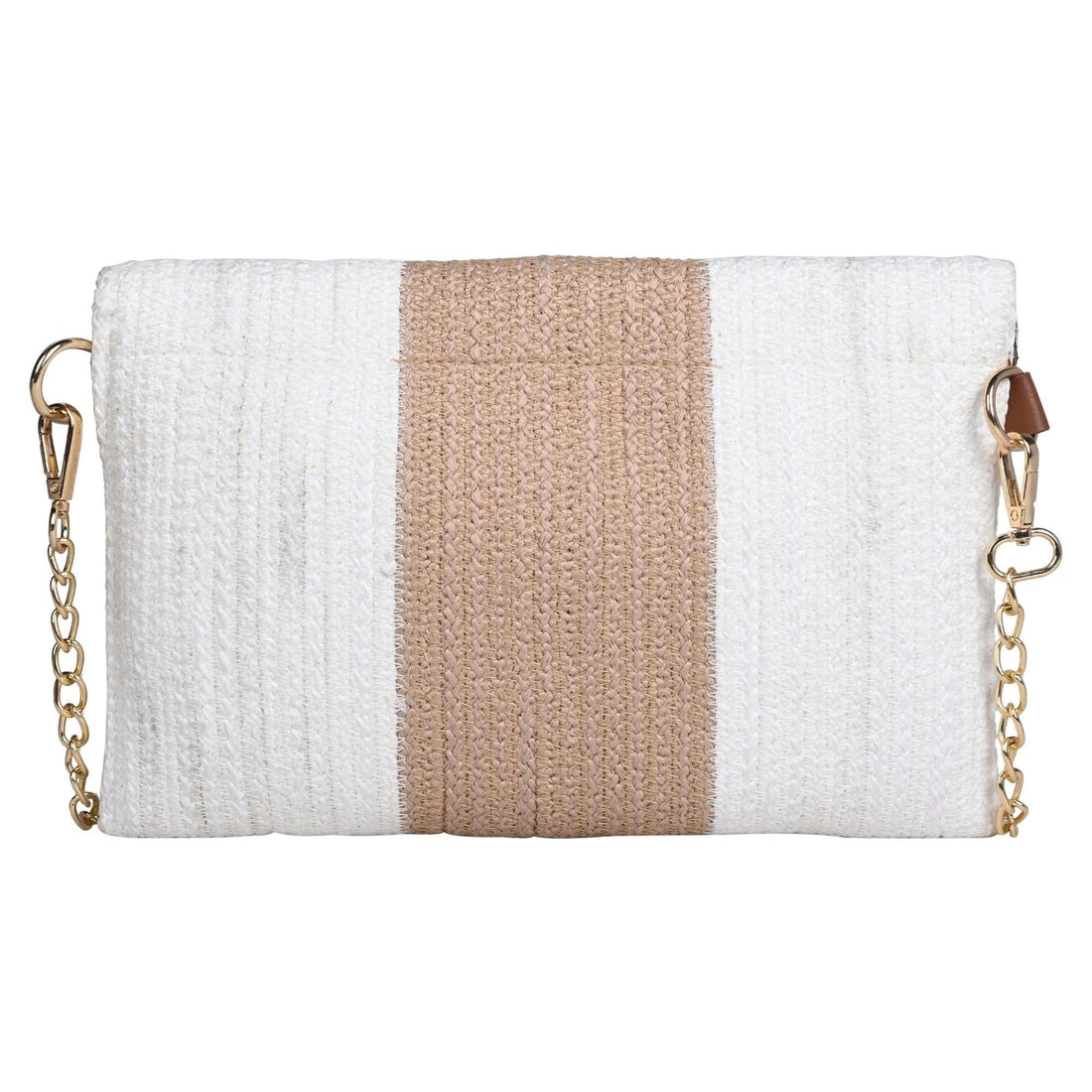 White, Beige Women's Premium Juterope Sling Bag